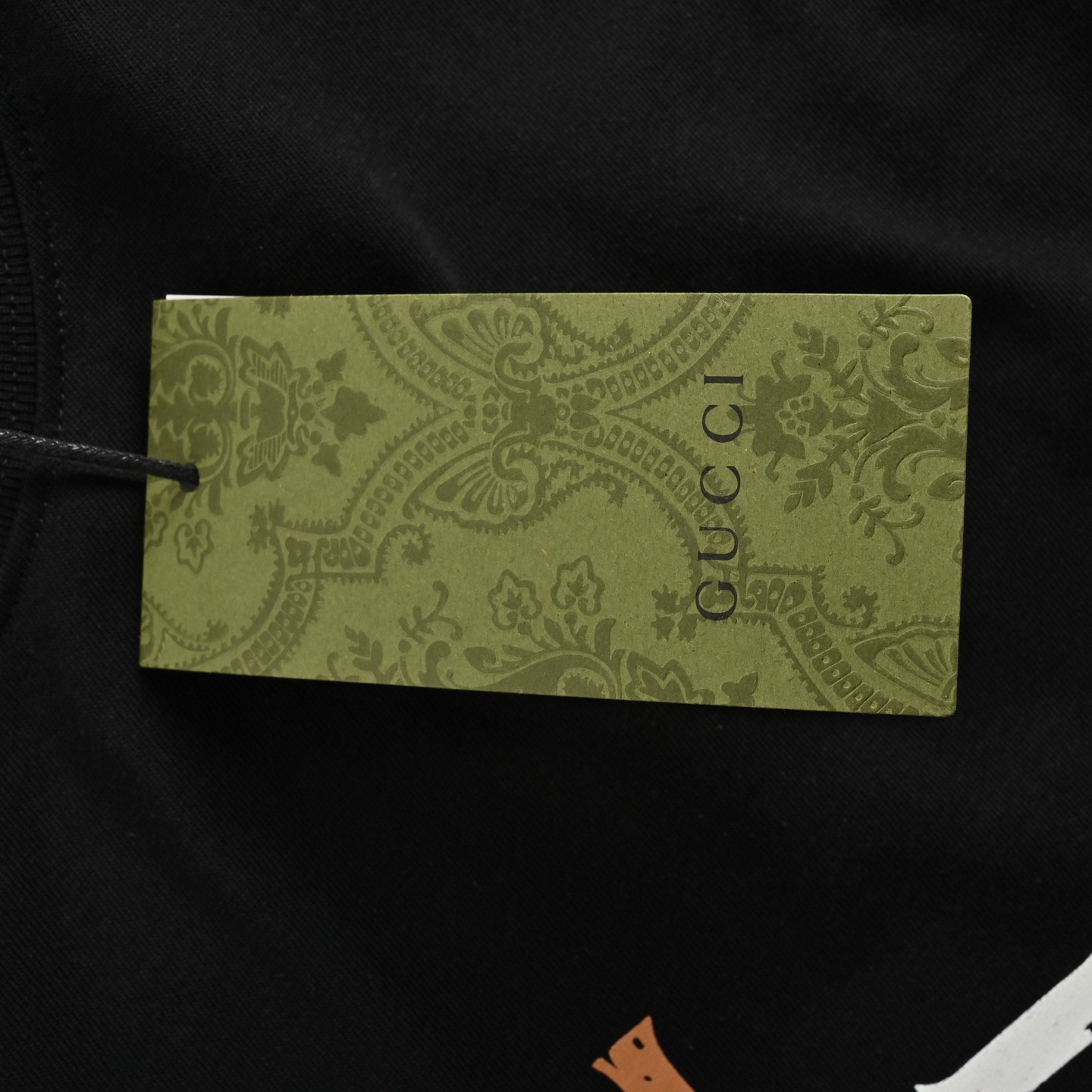 Gucci/古驰 经典方块logo印花短袖 黑色 杏色