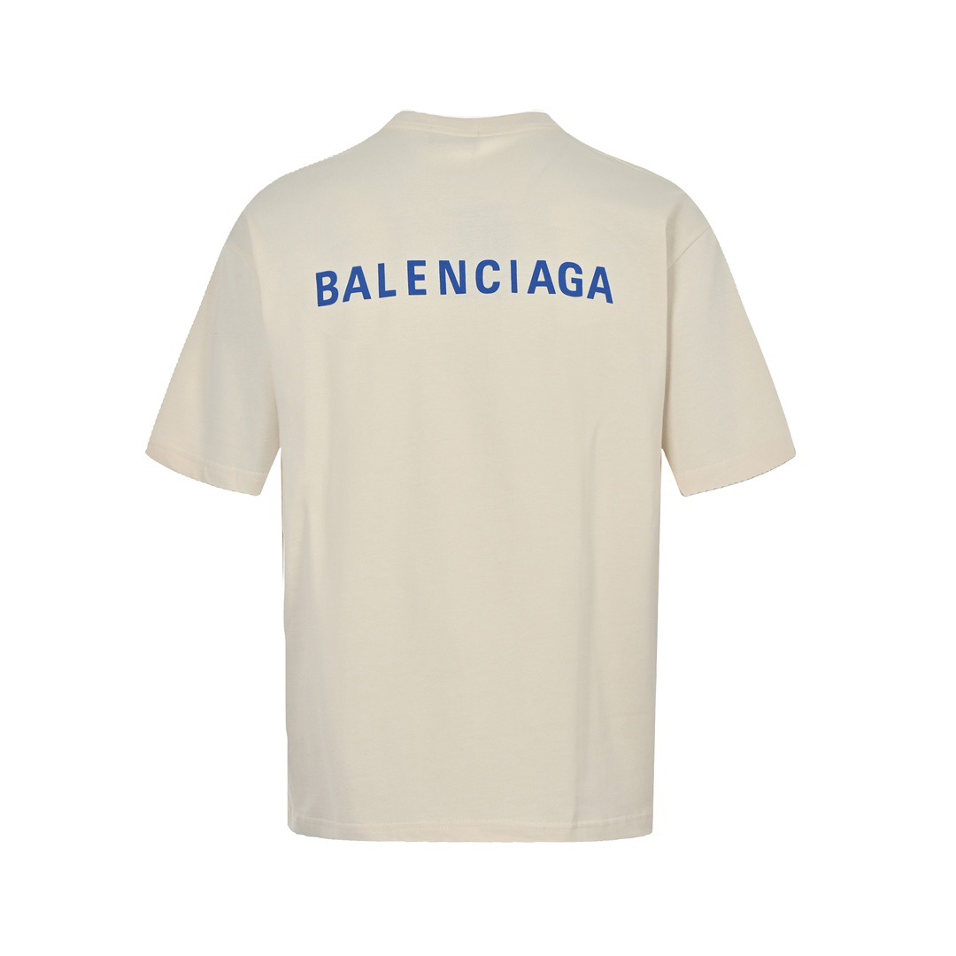Balenciaga/巴黎世家 22ss 前后字母印花短袖