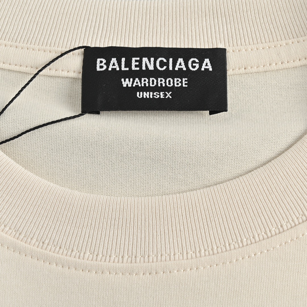 Balenciaga/巴黎世家 22ss 前后字母印花短袖