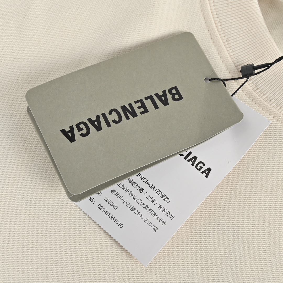 Balenciaga/巴黎世家 22ss 前后字母印花短袖