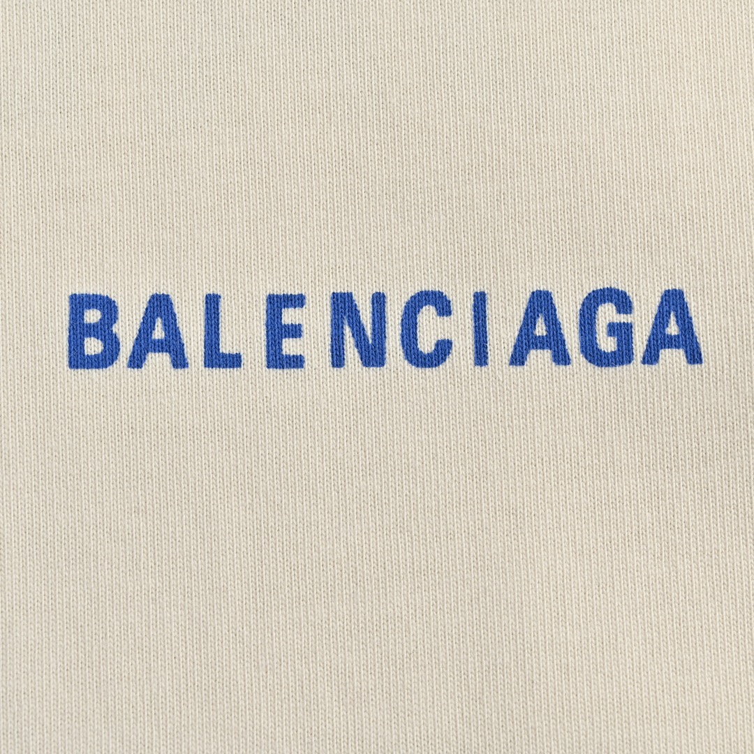 Balenciaga/巴黎世家 22ss 前后字母印花短袖