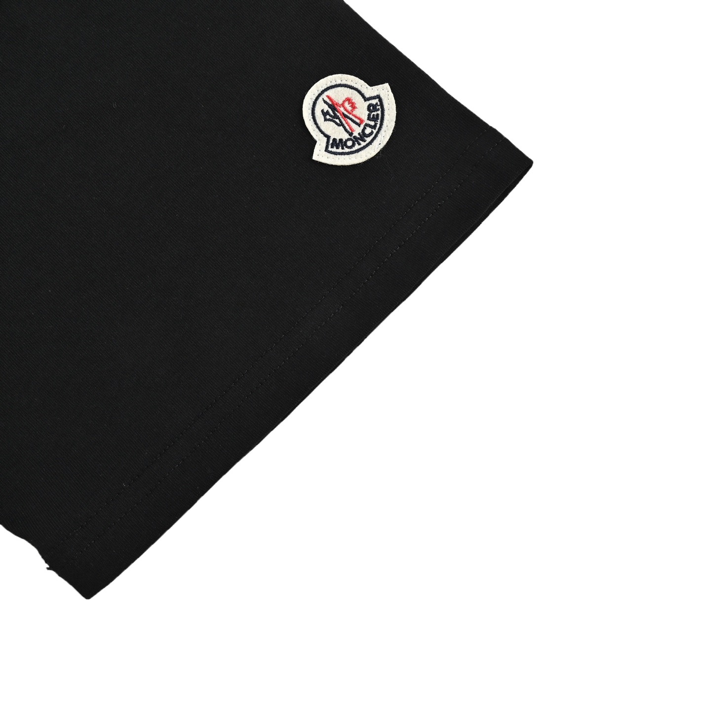 Moncler/蒙口 25ss 植绒logo镭射印花短袖