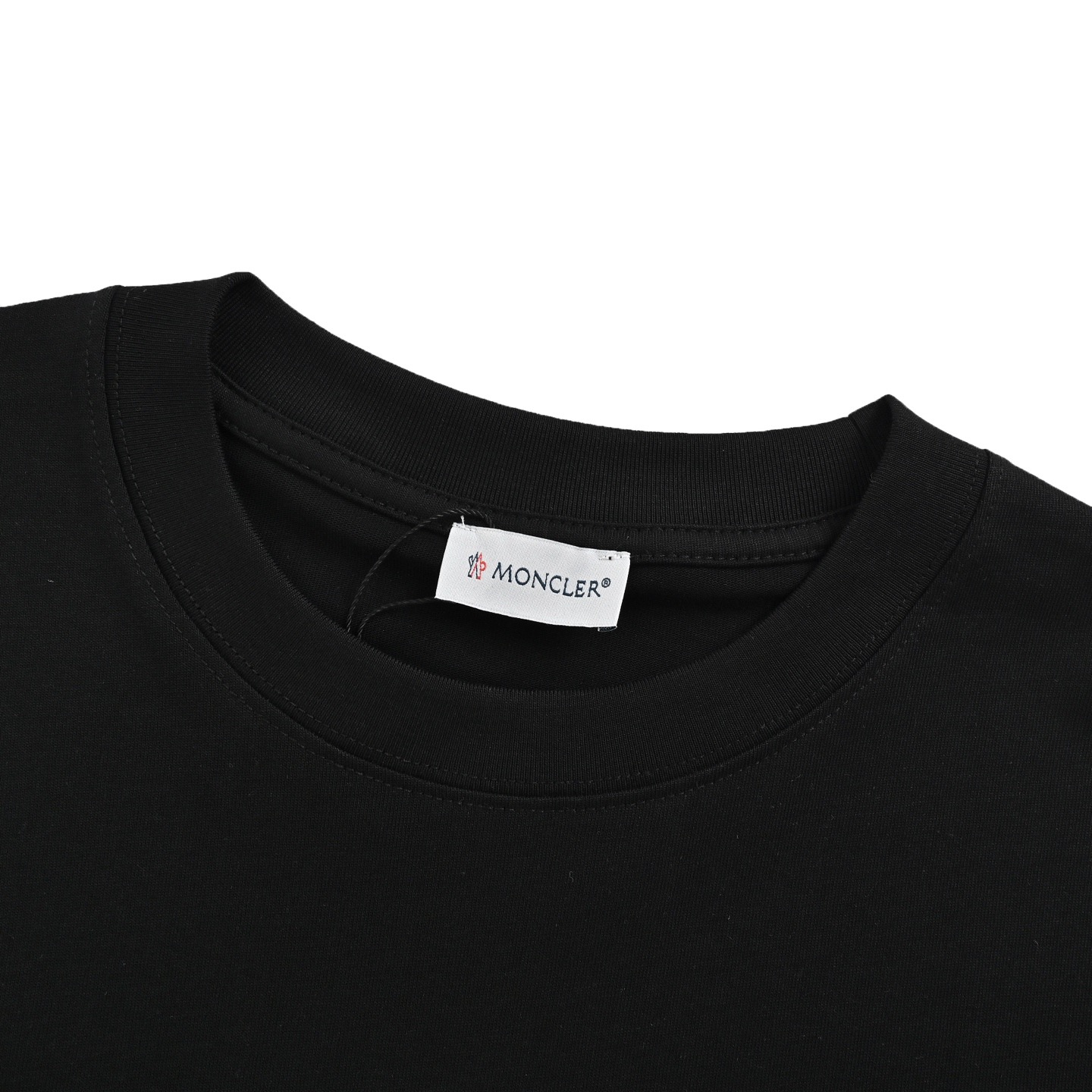 Moncler/蒙口 25ss 植绒logo镭射印花短袖