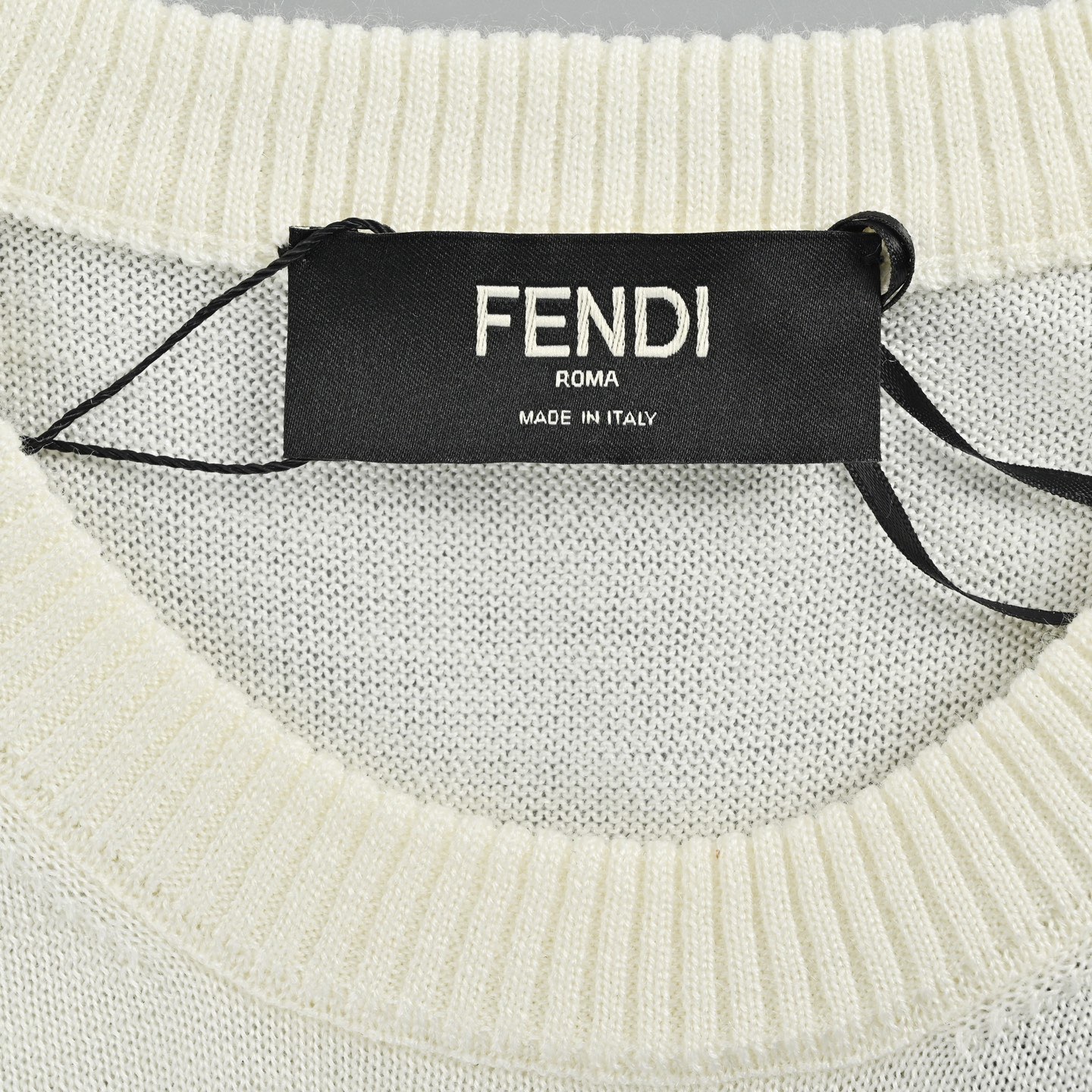 Fendi/芬迪 五金双F标识针织短袖