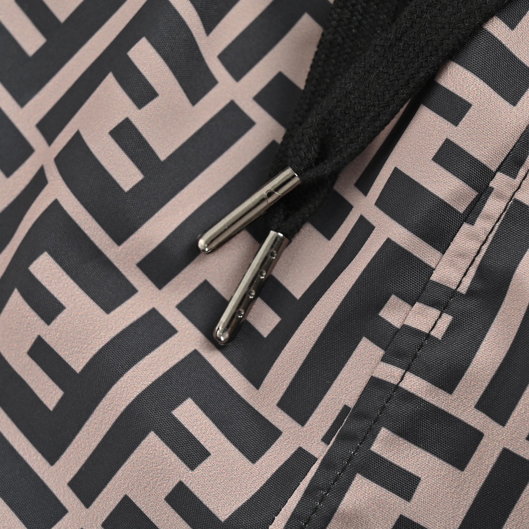 Fendi/芬迪 经典FF满印尼龙短裤 夏季渠道限定沙滩短裤