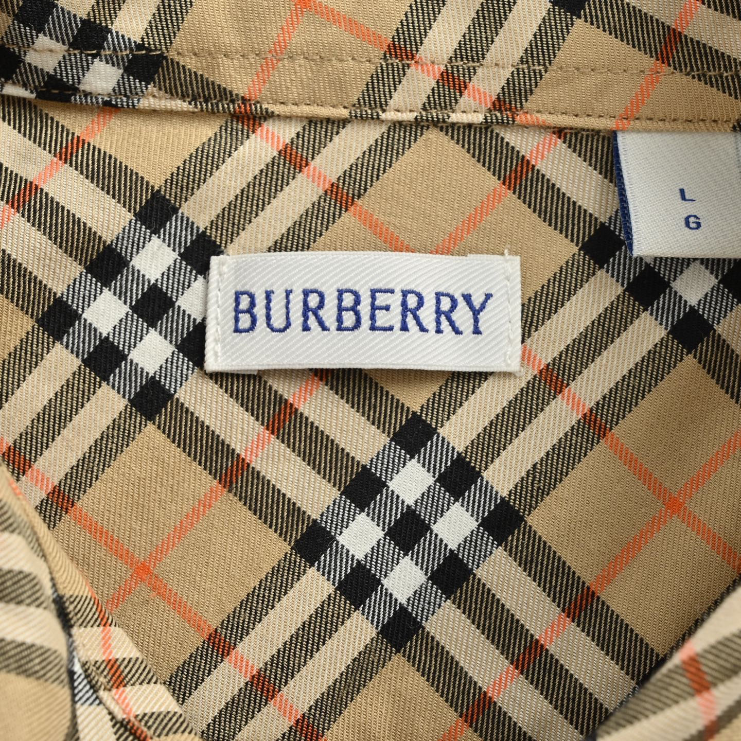 Burberry/巴宝莉 25ss 盾牌刺绣斜格纹短袖衬衫