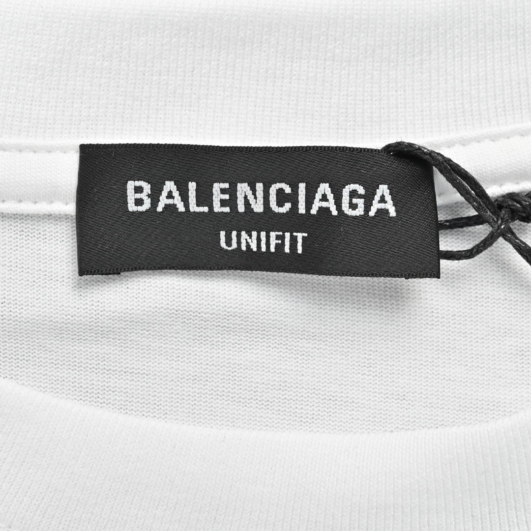 Balenciaga/巴黎世家 经典可乐波浪印花短袖