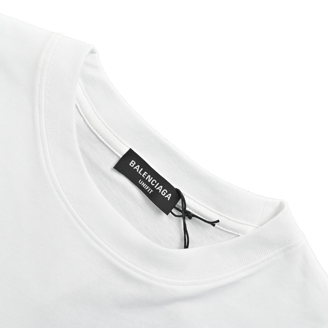 Balenciaga/巴黎世家 经典可乐波浪印花短袖