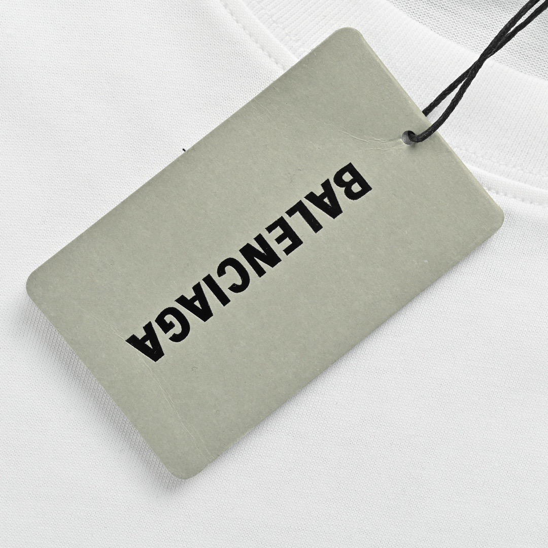 Balenciaga/巴黎世家 经典可乐波浪印花短袖