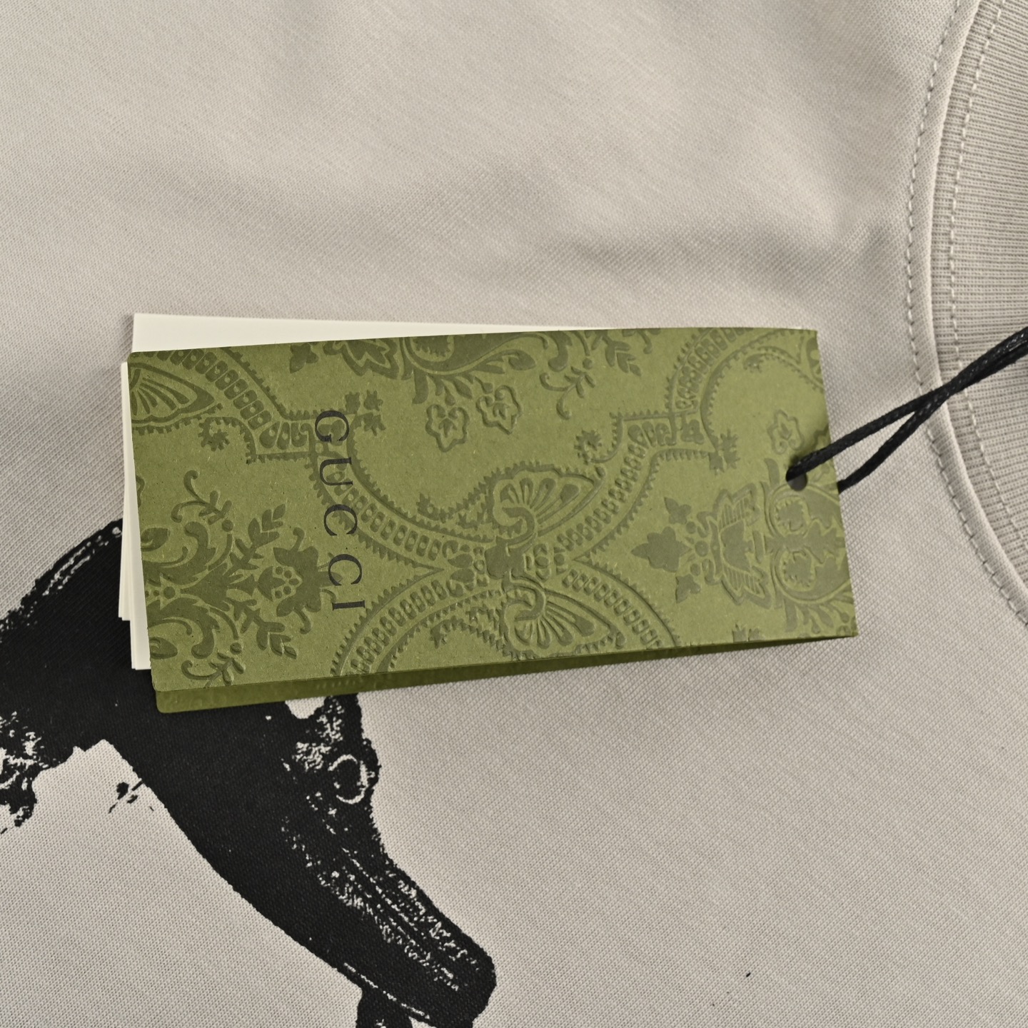 Gucci/古驰 24ss 雕塑艺术品印花短袖 灰白