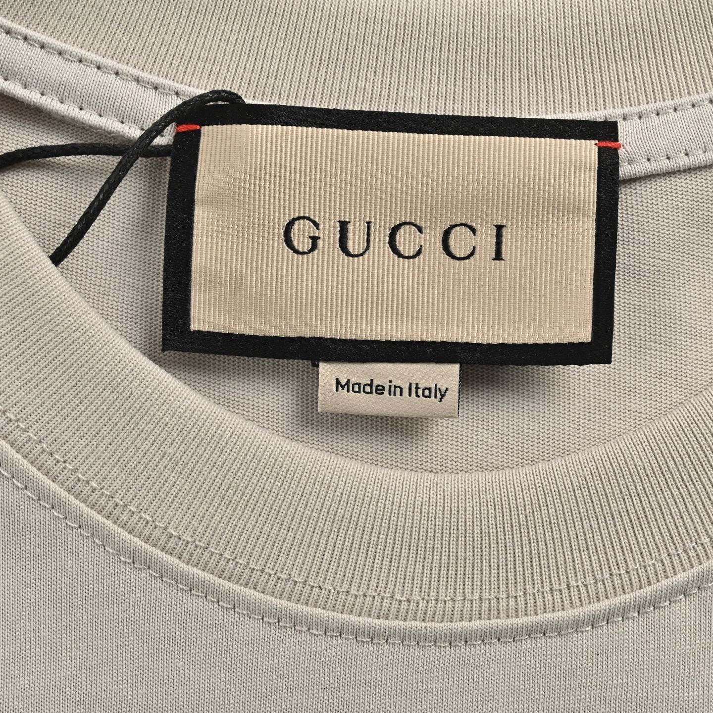 Gucci/古驰 24ss 雕塑艺术品印花短袖 灰白