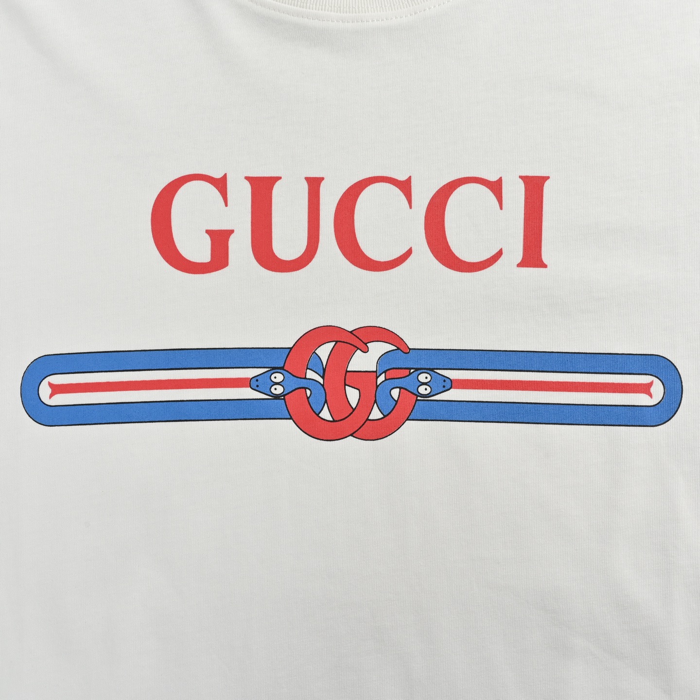 Gucci/古驰 25ss 蛇年限定印花短袖 白色