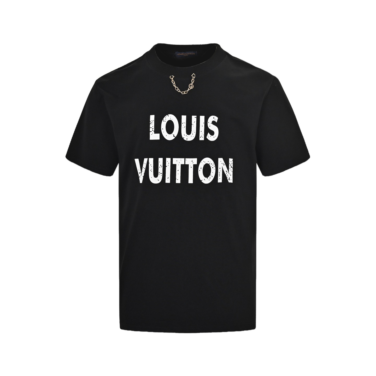 Louis Vuitton/路易威登 25ss 斑驳字母印花铁链短袖