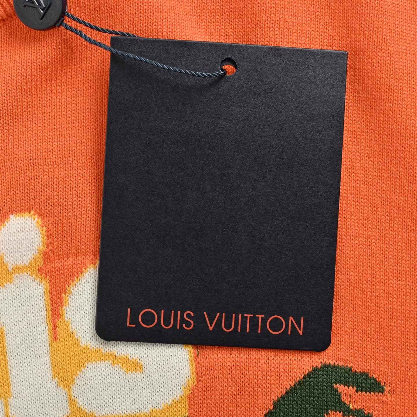 Louis Vuitton/路易威登 25ss 椰树提花橙色针织短袖