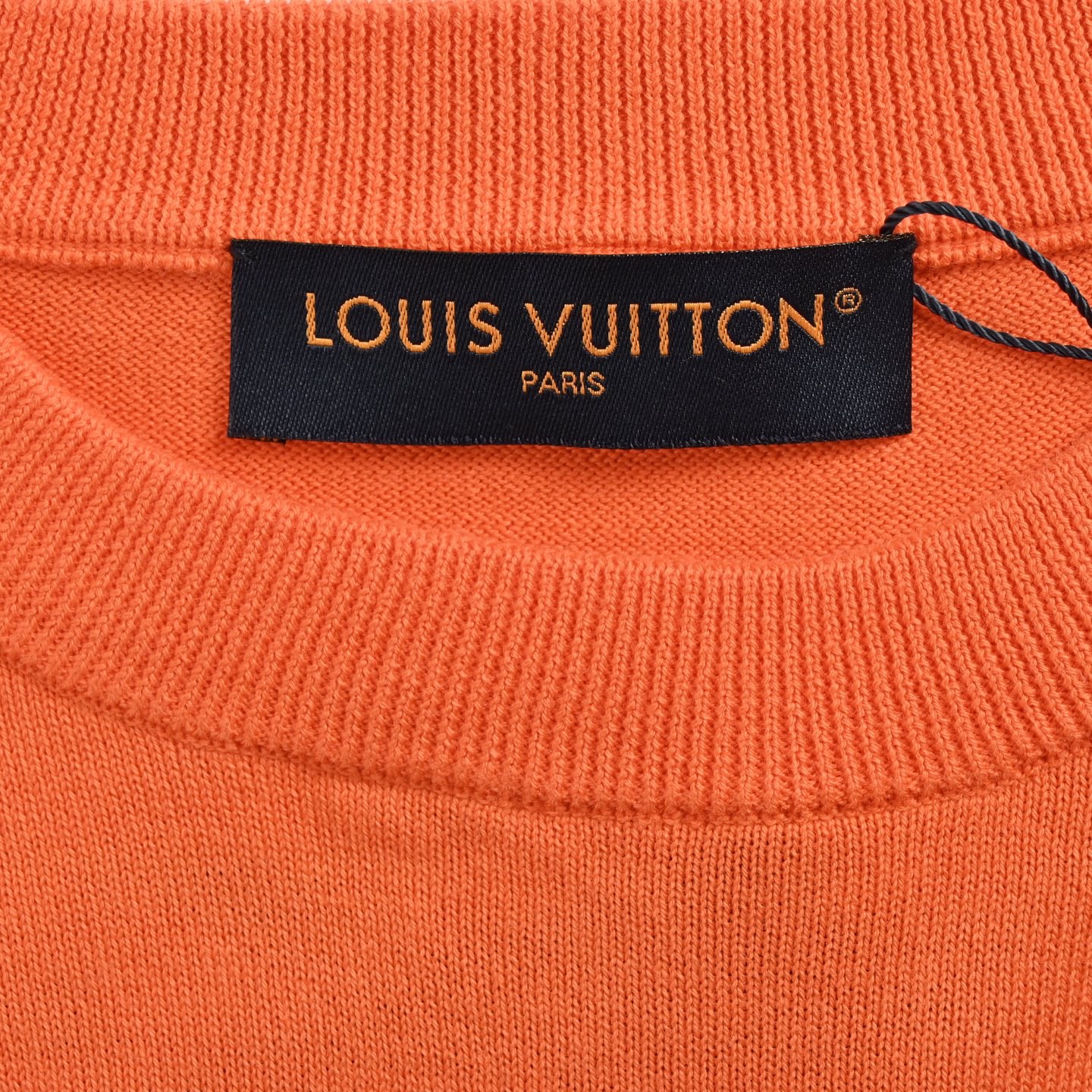 Louis Vuitton/路易威登 25ss 椰树提花橙色针织短袖