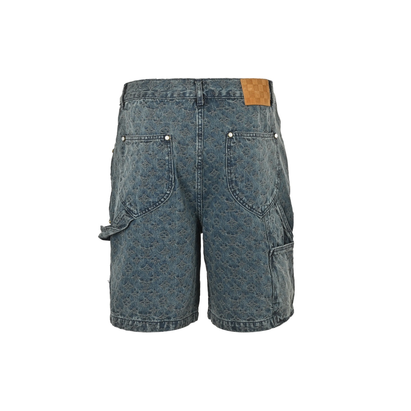 Louis Vuitton/路易威登 25ss 满幅老花提花套装牛仔短裤