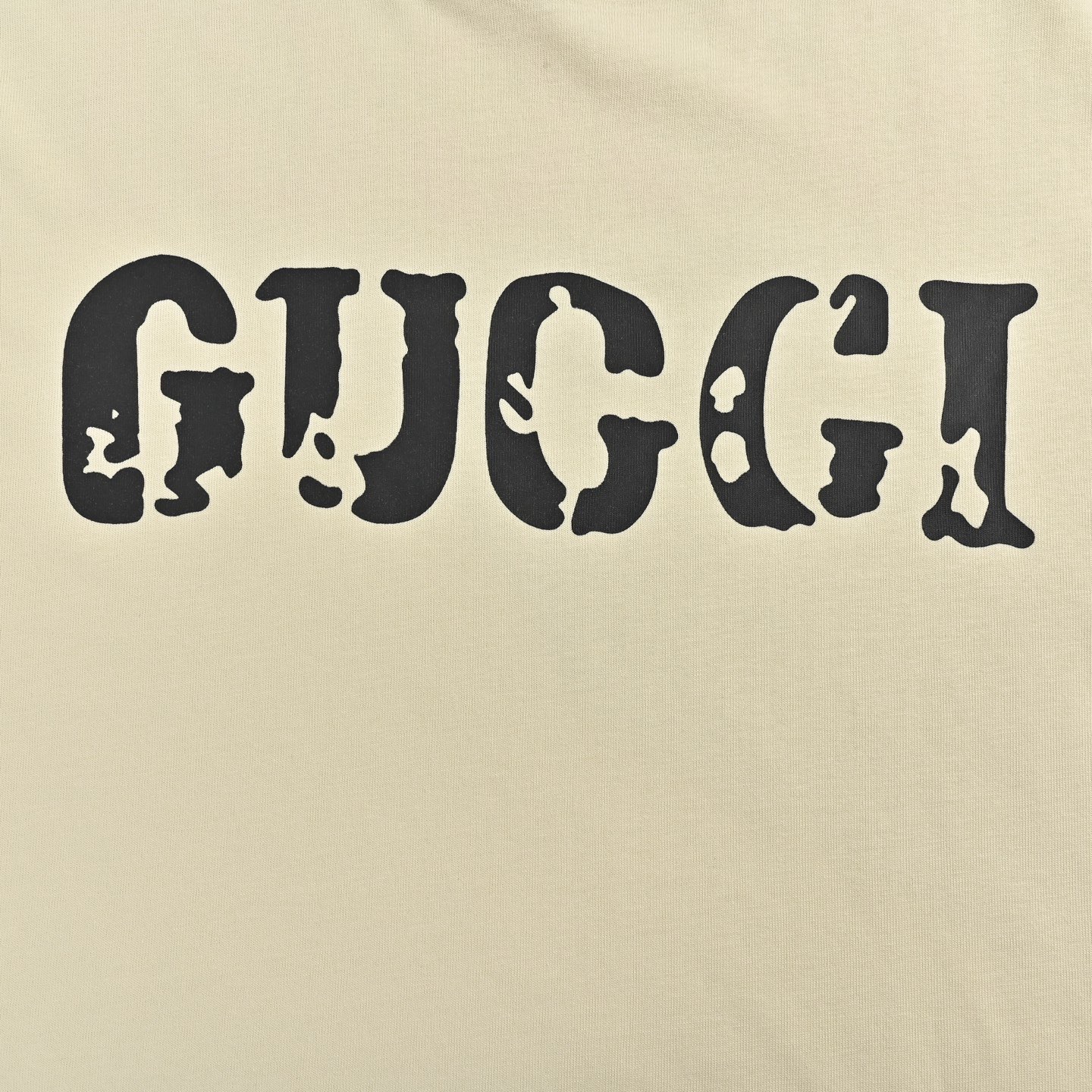 Gucci/古驰 25ss 斑驳字母印花短袖