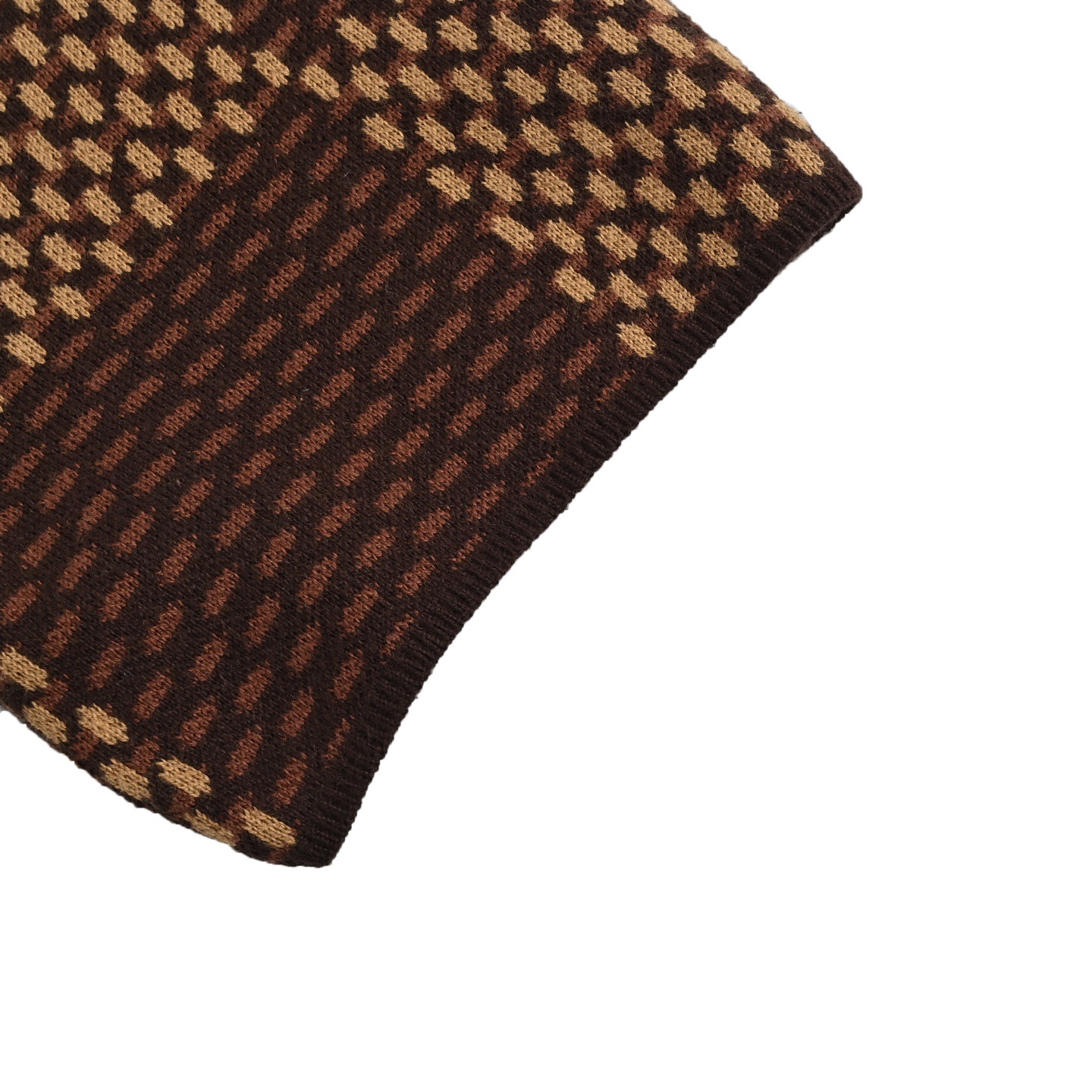 Louis Vuitton/路易威登 菲董镶钻logo棋盘格针织短袖