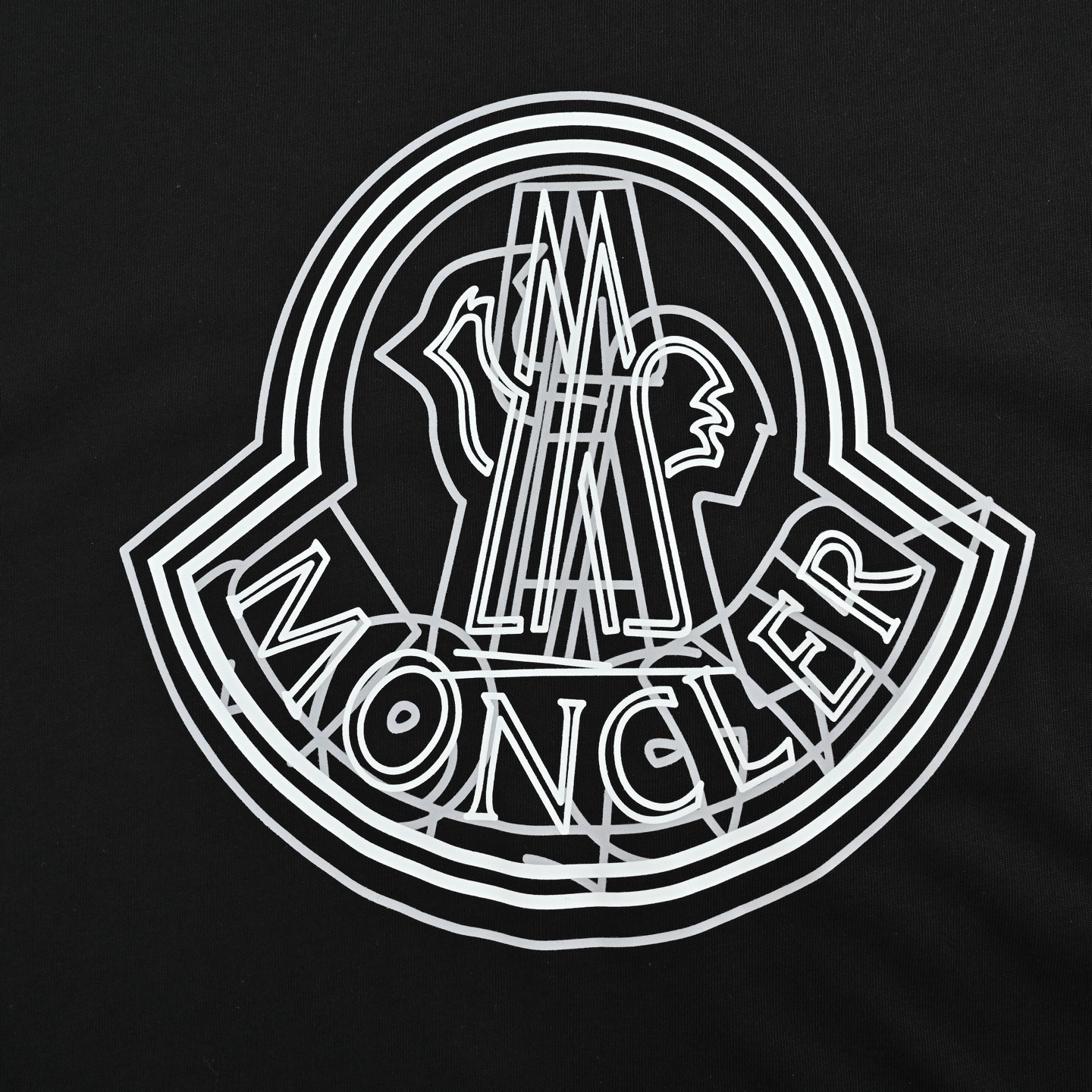 Moncler/蒙口 25ss 重叠logo印花短袖