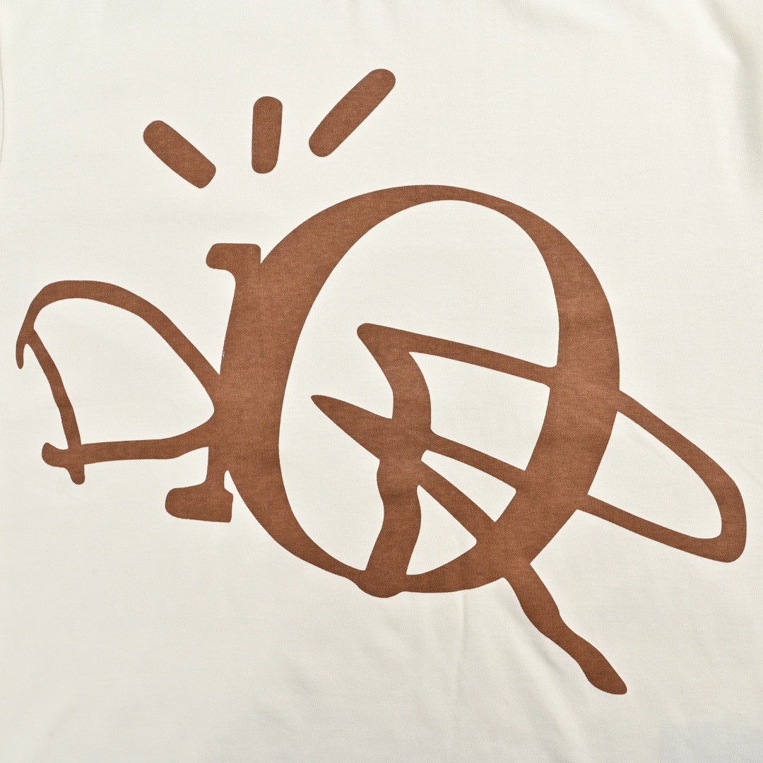 Dior/迪奥 24ss 字母logo印花短袖 定制280g水洗双纱棉面料