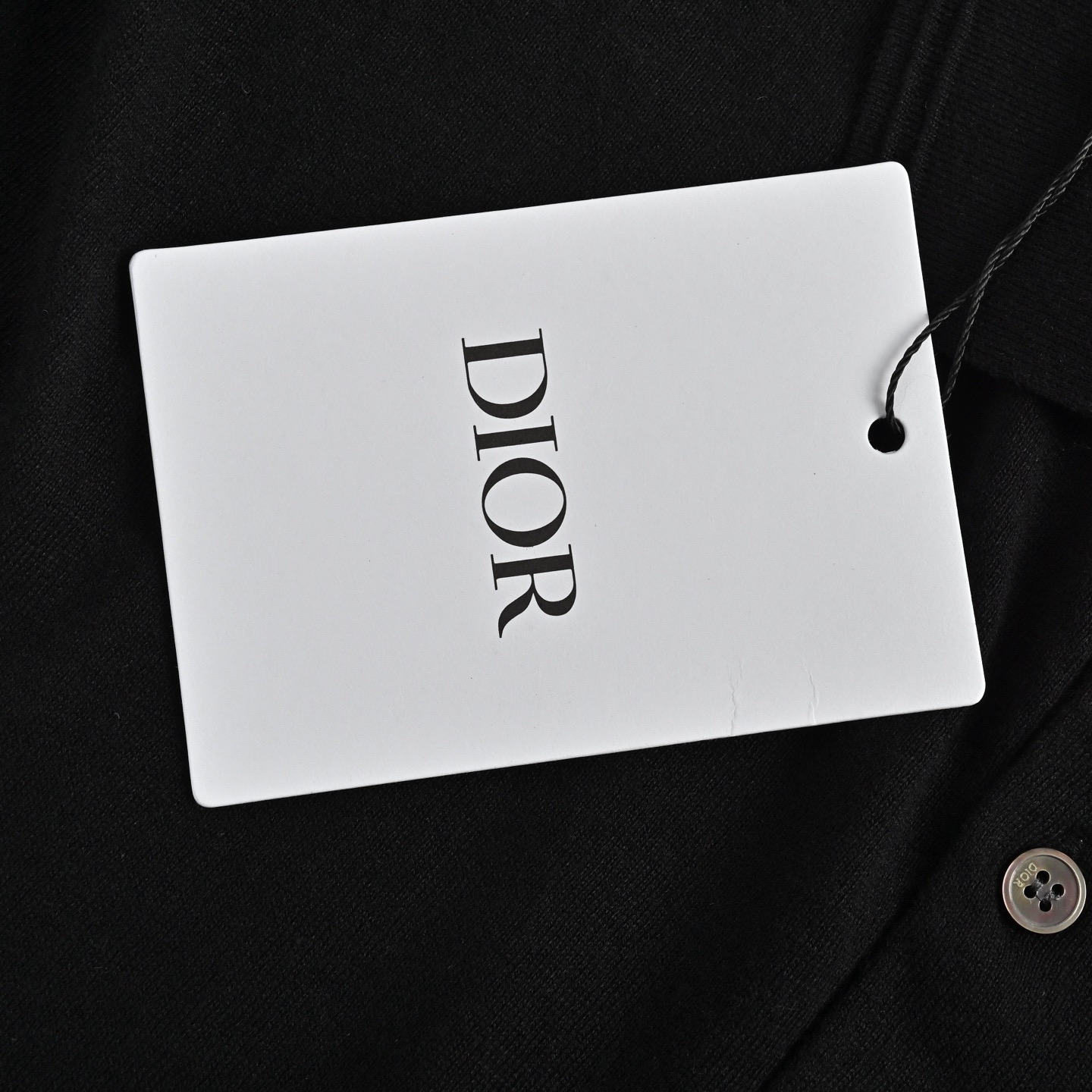 Dior/迪奥 25ss 签名字母刺绣针织Polo短袖