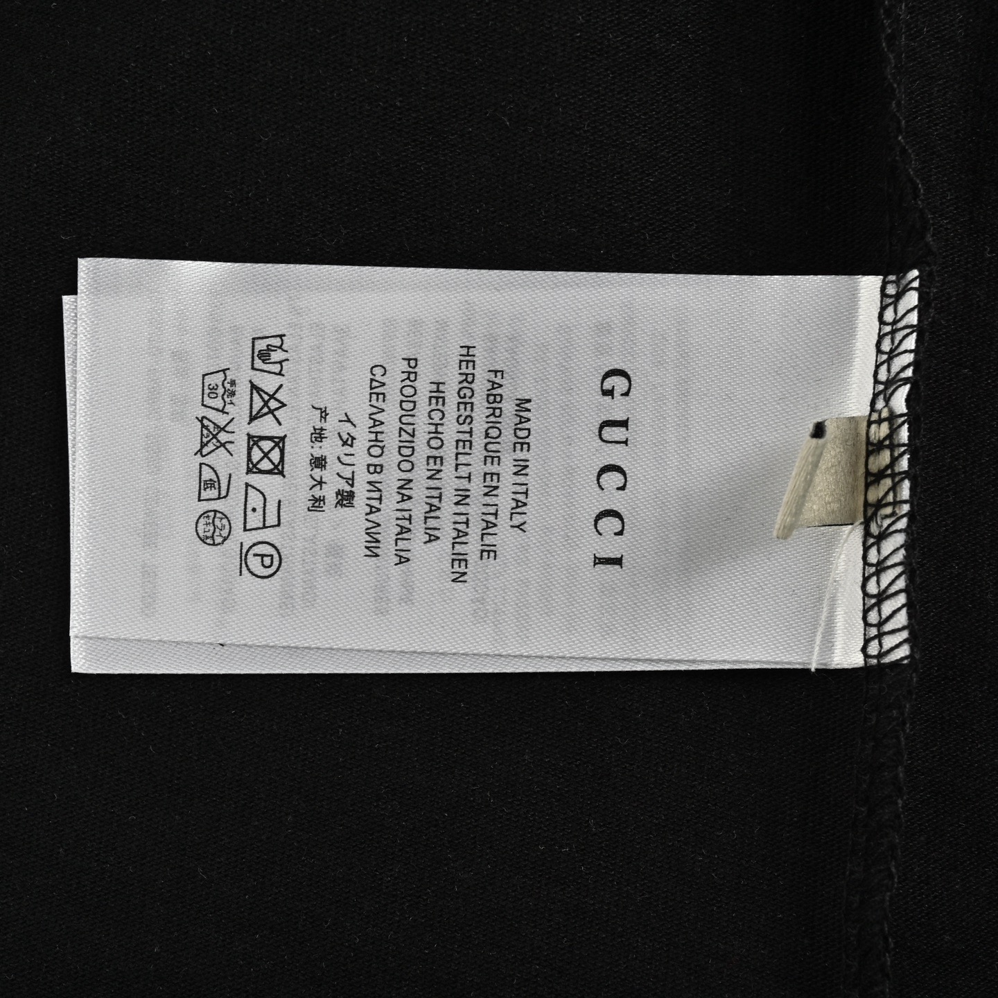 Gucci/古驰 25ss 烫钻logo短袖