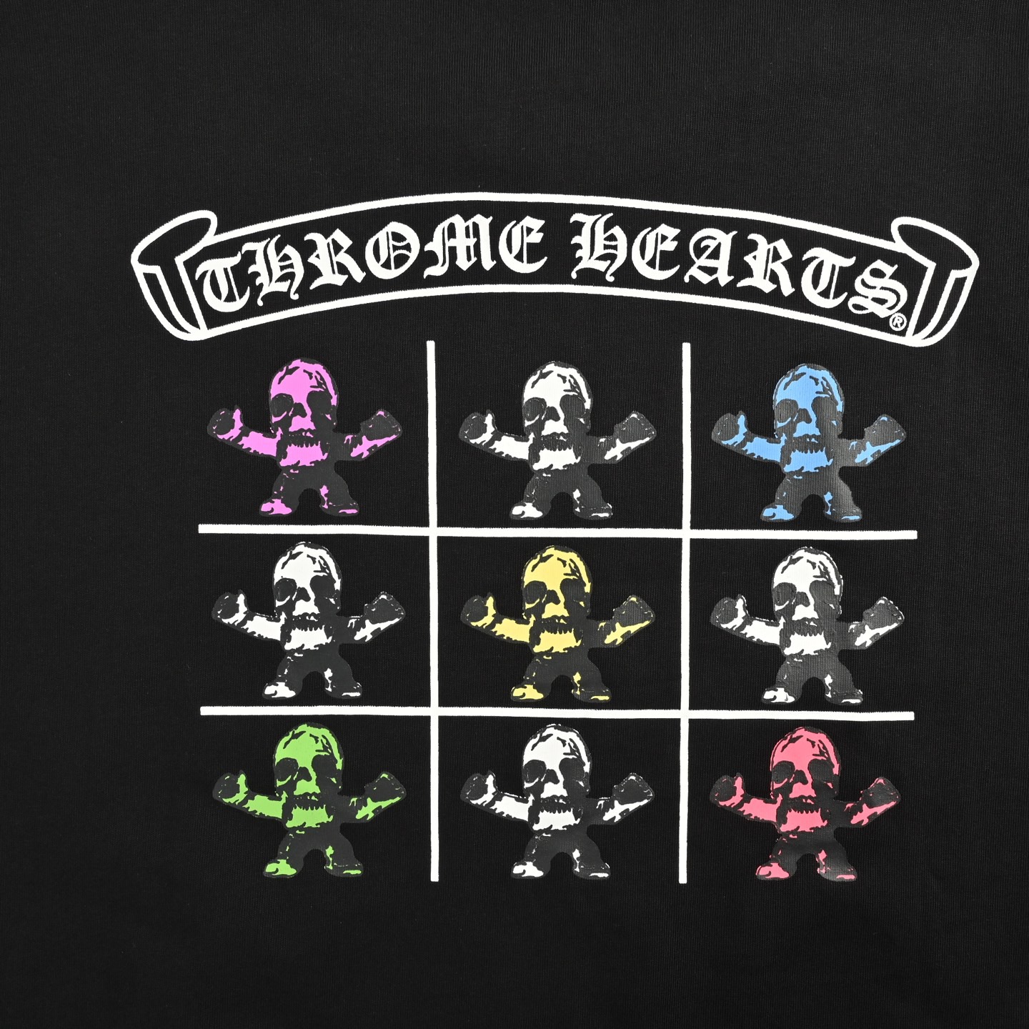 Chrome Hearts/克罗心FOTI联名骷髅短袖黑色 白色