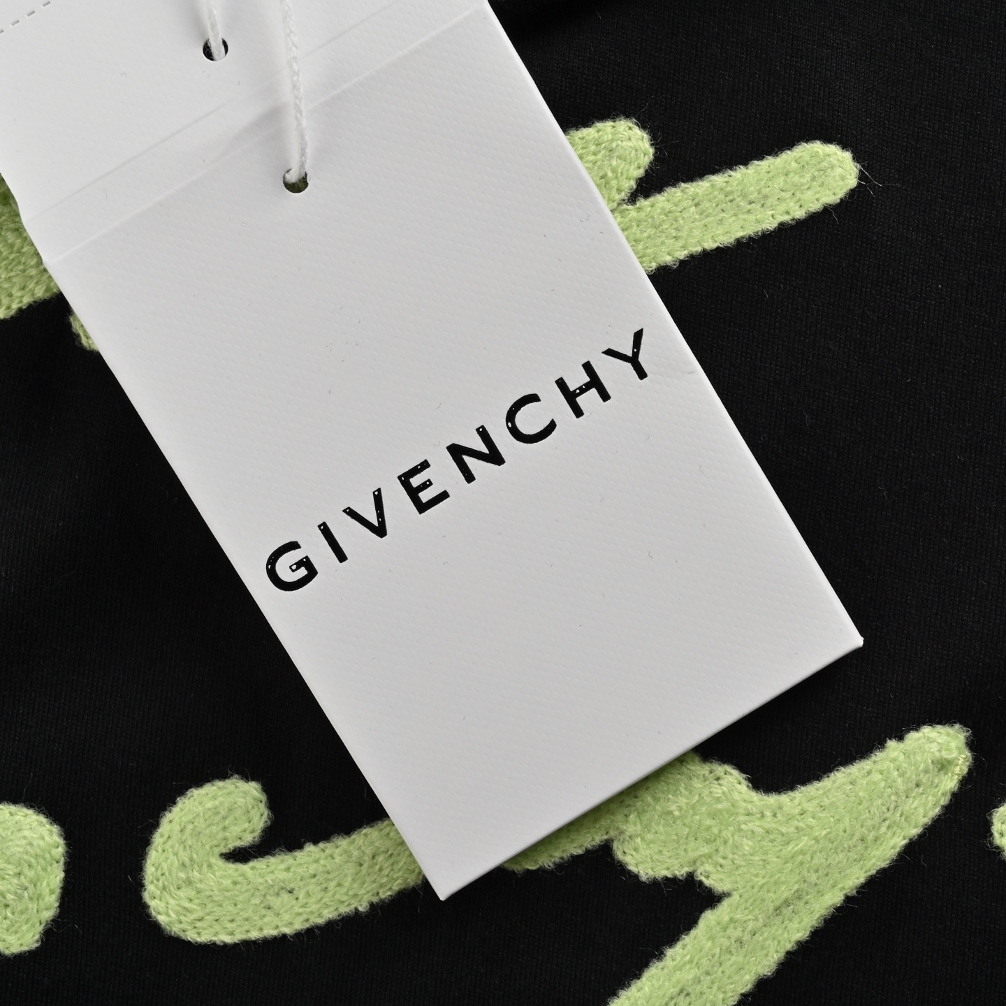 GIVENCHY/纪梵希 25ss 荧光绿字母刺绣短袖