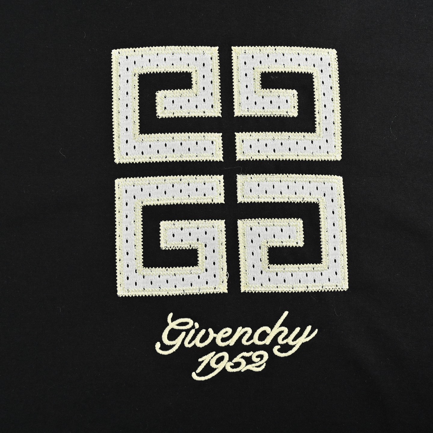 GIVENCHY/纪梵希 25ss 网布4G刺绣logo短袖