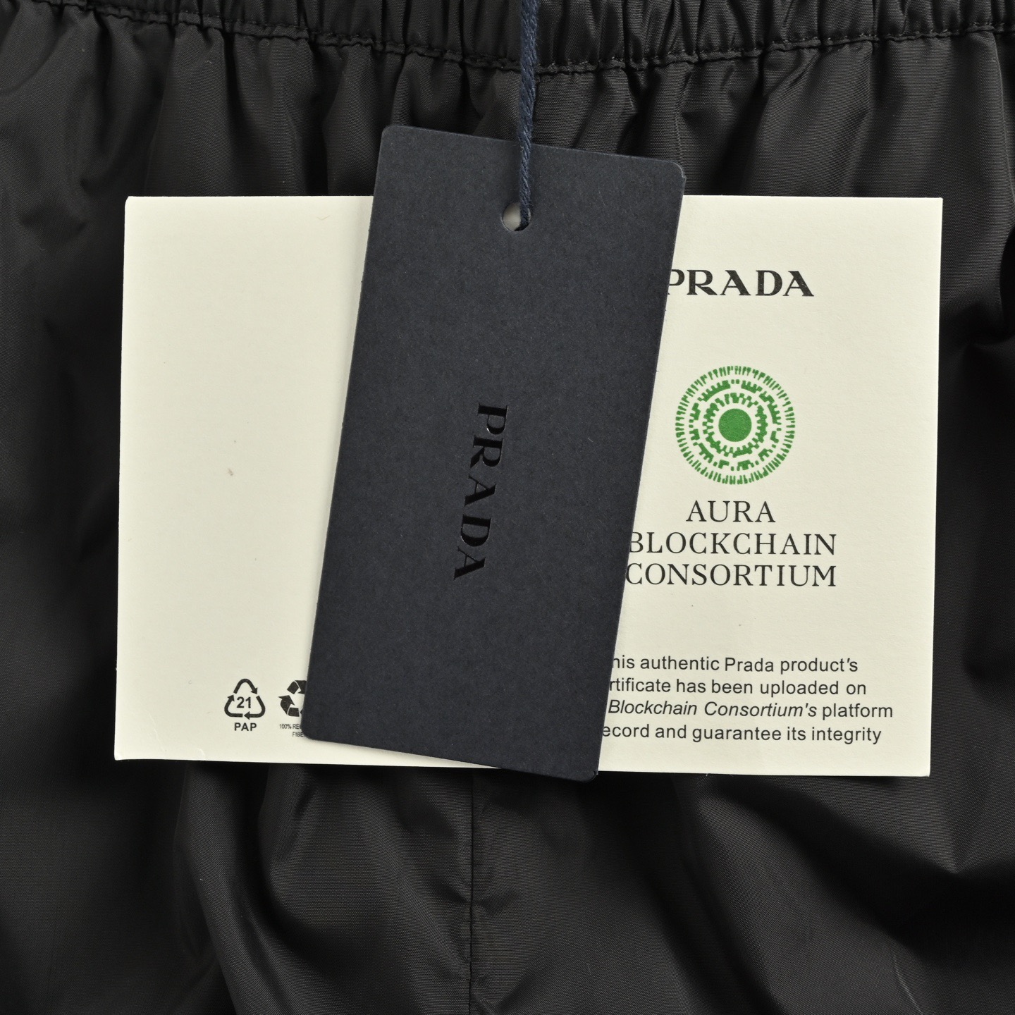 Prada/普拉达 25ss 印花徽标尼龙短裤