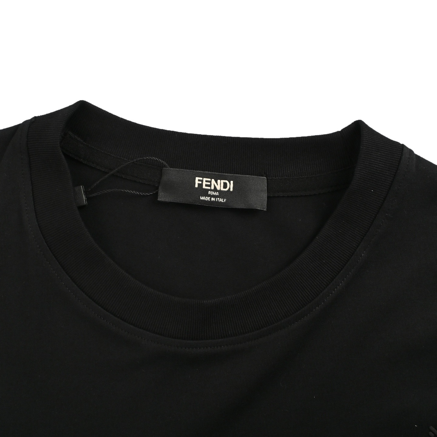 Fendi/芬迪 FF彩色发泡印花短袖 黑色 白色