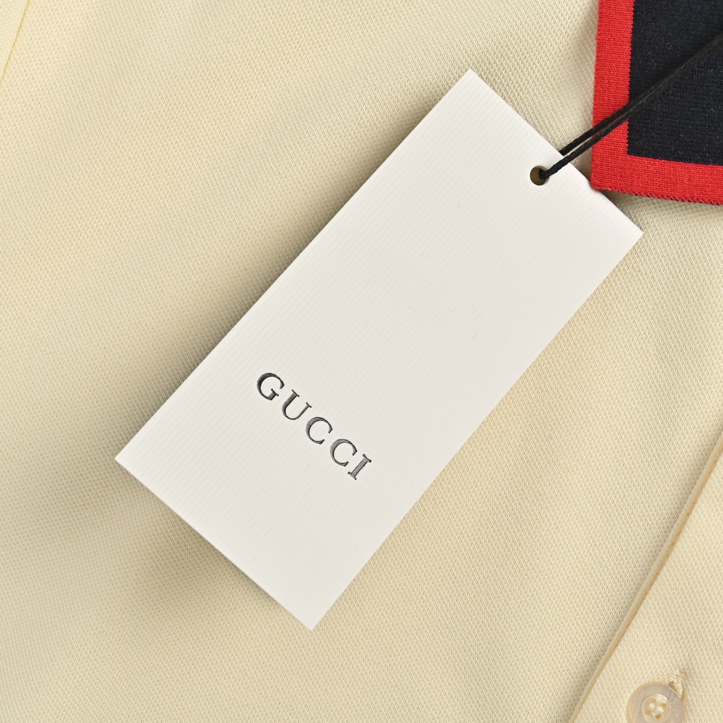 Gucci/古驰 经典肩膀提花织带Polo短袖