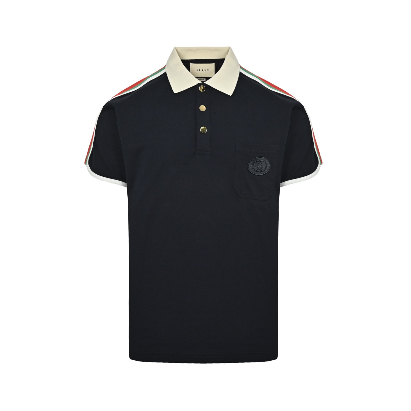 Gucci/古驰 25ss 口袋双G刺绣织带Polo短袖-Chinese UA Cheap High Quatity Brand Clothes Bags handbags Sneakers wholesale wholesaler seller from China Factory suppliers Fashion Clothing Shoes best Quality Beautiful Price Gucci/古驰 25ss 口袋双G刺绣织带Polo短袖