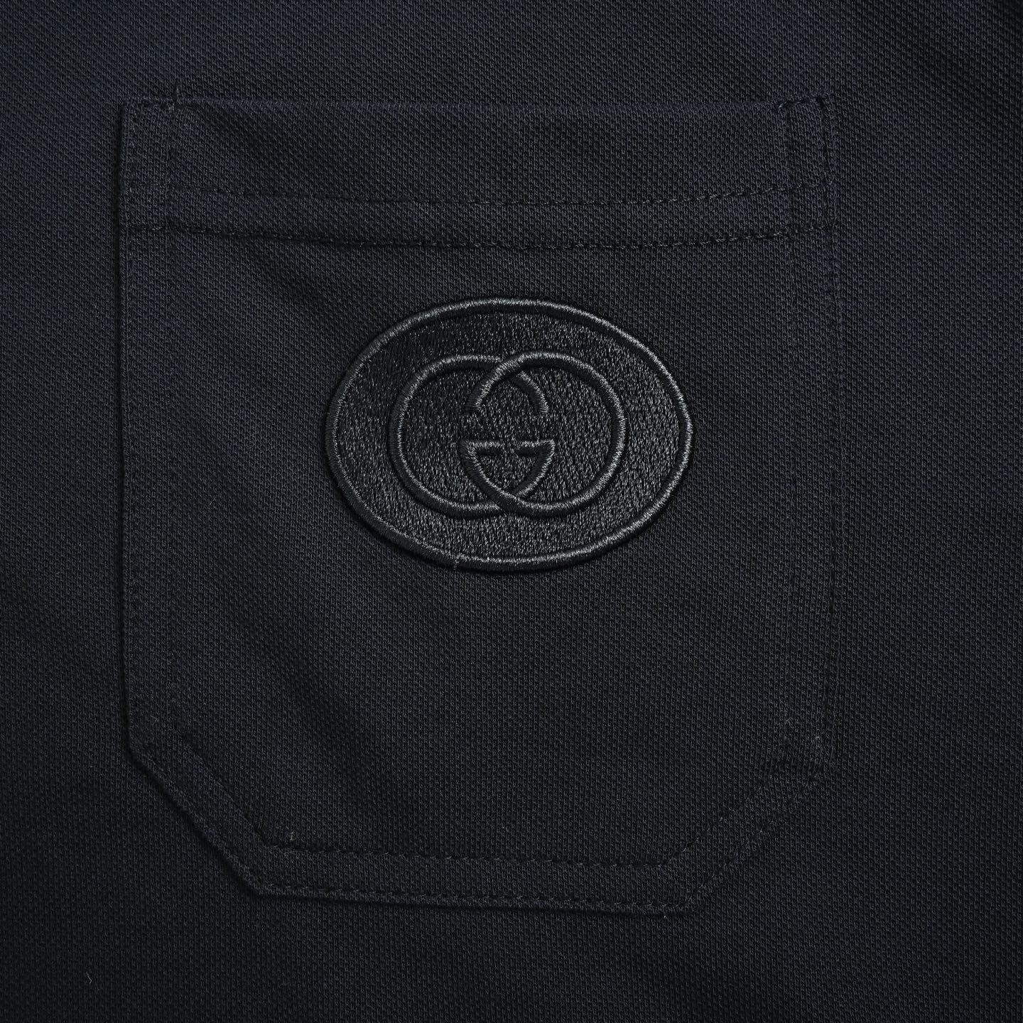 Gucci/古驰 25ss 口袋双G刺绣织带Polo短袖-Chinese UA Cheap High Quatity Brand Clothes Bags handbags Sneakers wholesale wholesaler seller from China Factory suppliers Fashion Clothing Shoes best Quality Beautiful Price Gucci/古驰 25ss 口袋双G刺绣织带Polo短袖