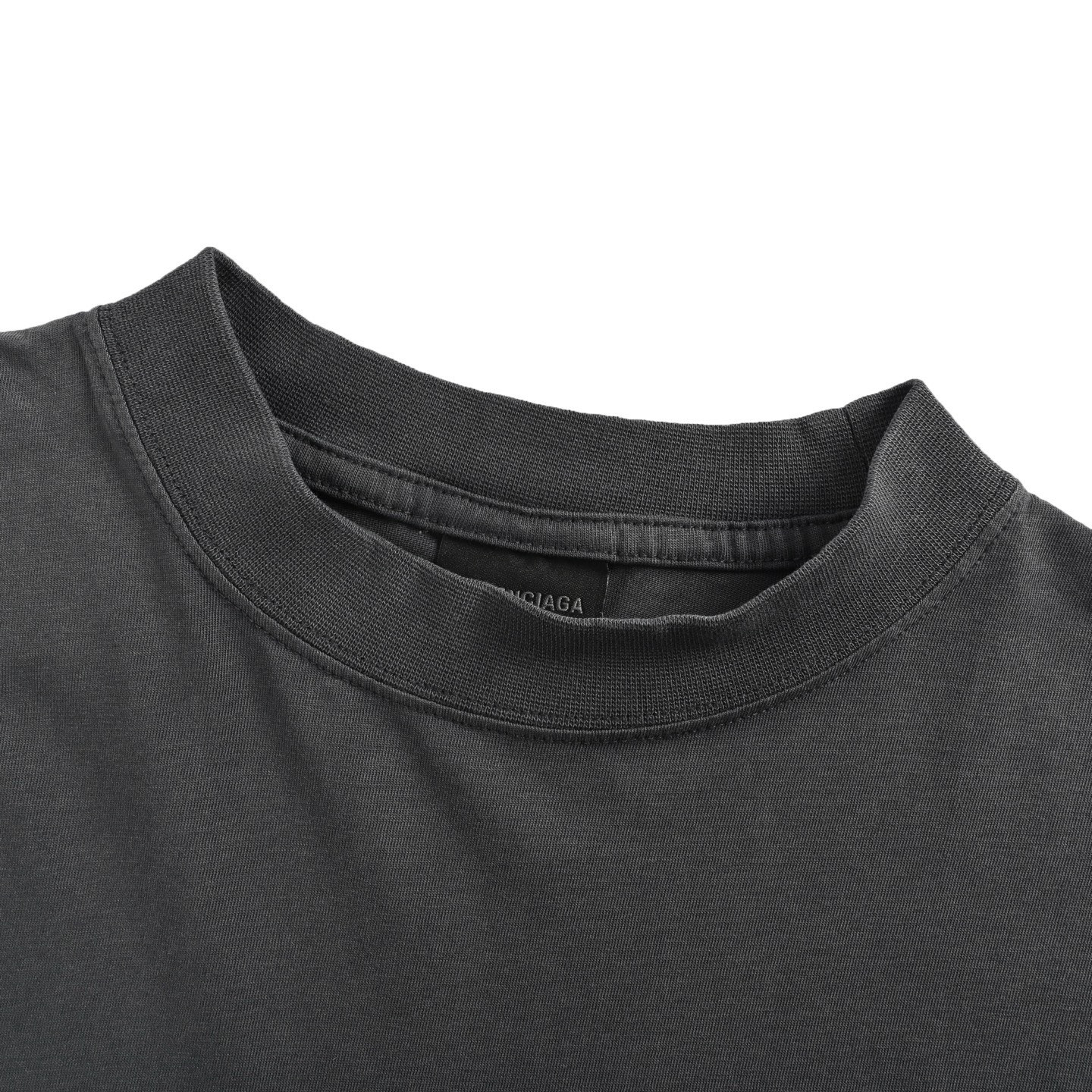 Balenciaga/巴黎世家 夜景图案褪色字母印花圆领短袖