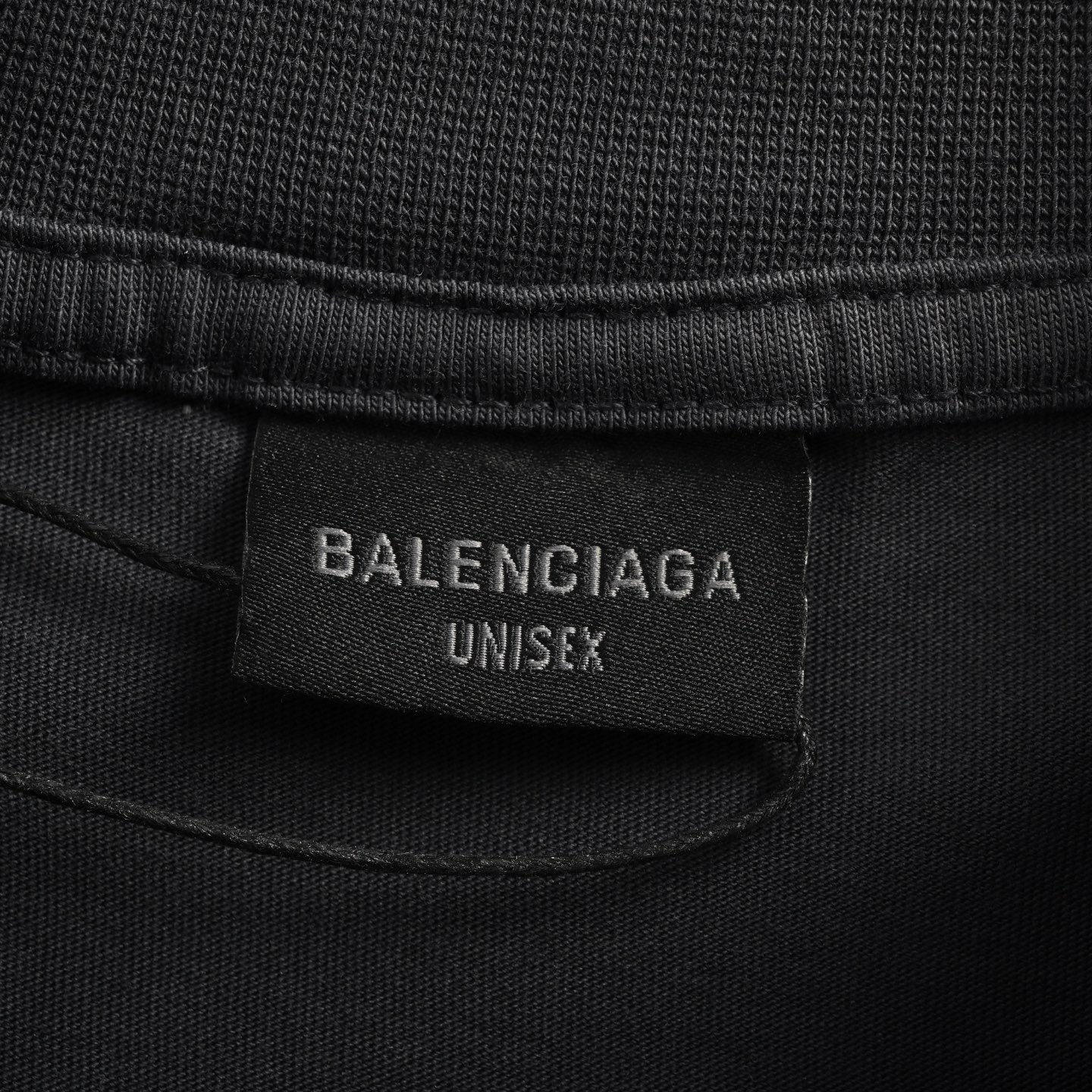 Balenciaga/巴黎世家 夜景图案褪色字母印花圆领短袖