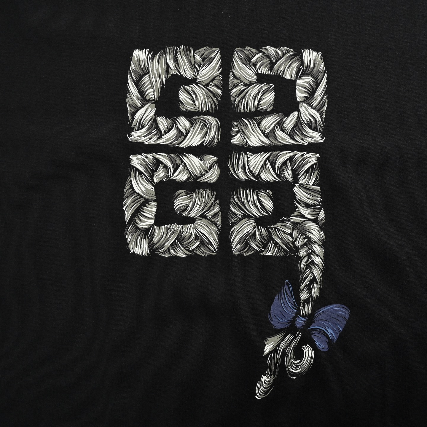 GIVENCHY/纪梵希 25ss 辫子印花短袖