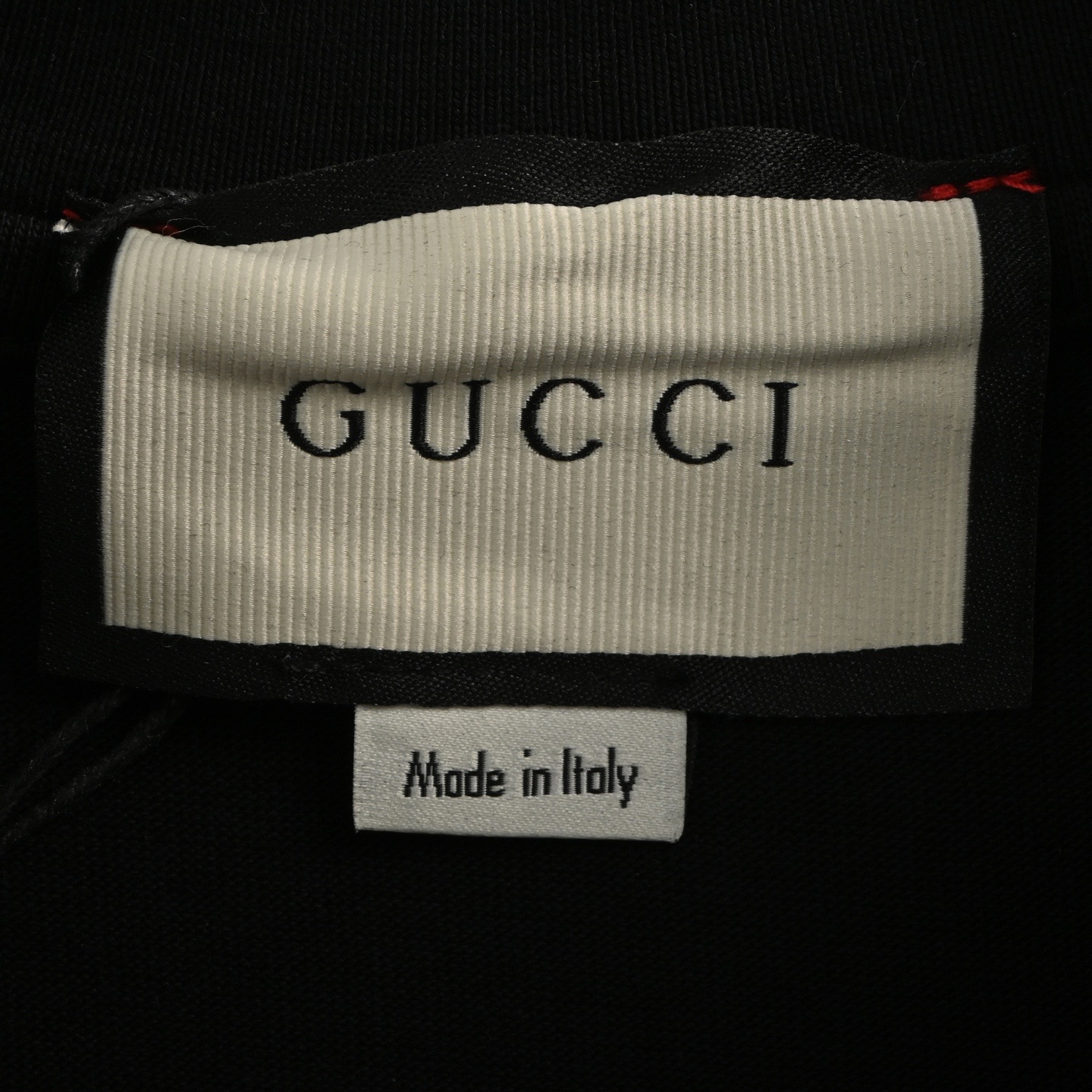 Gucci/古驰 24ss 红绿织带刺绣小标短袖