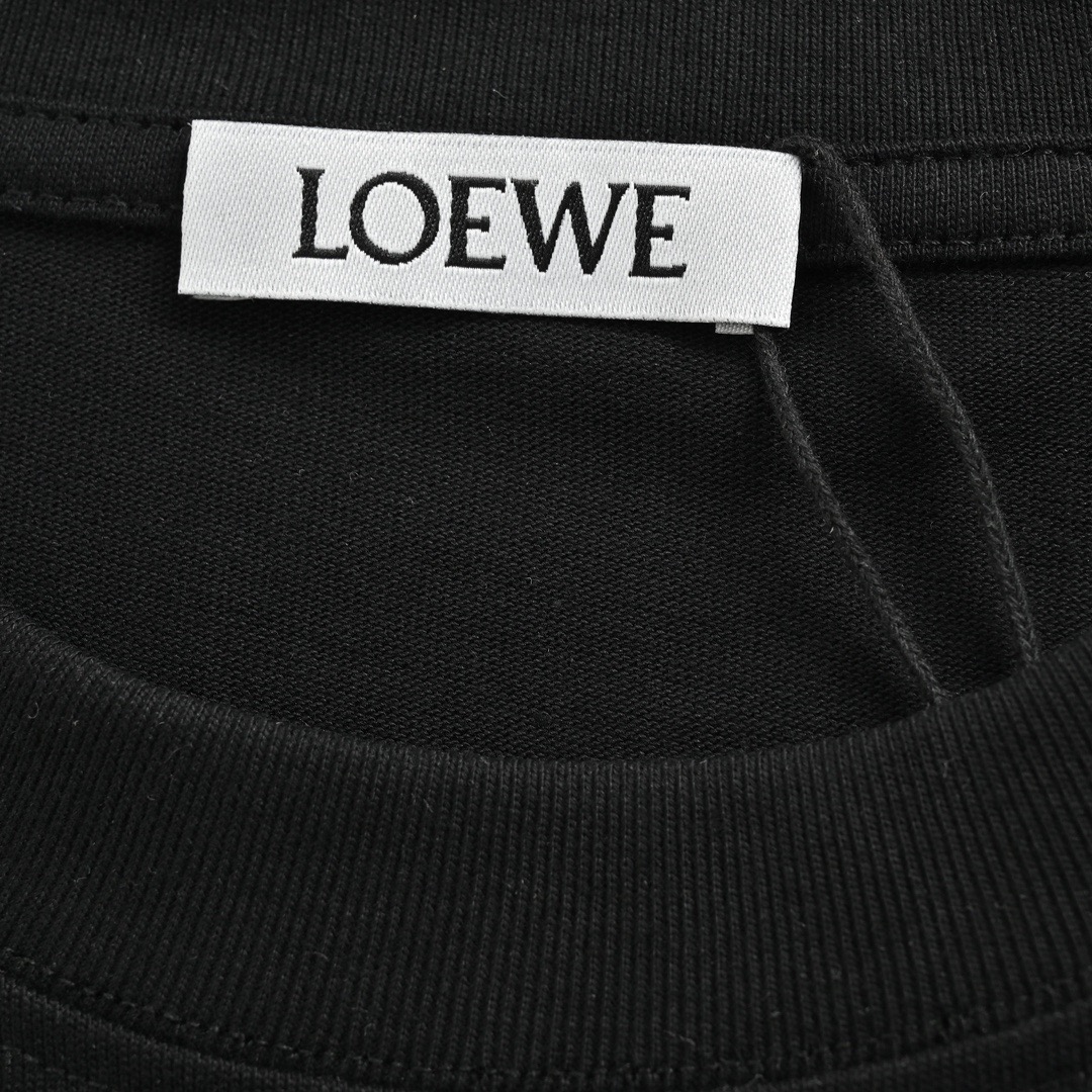Loewe/罗意威 24ss 毛巾绣字母短袖