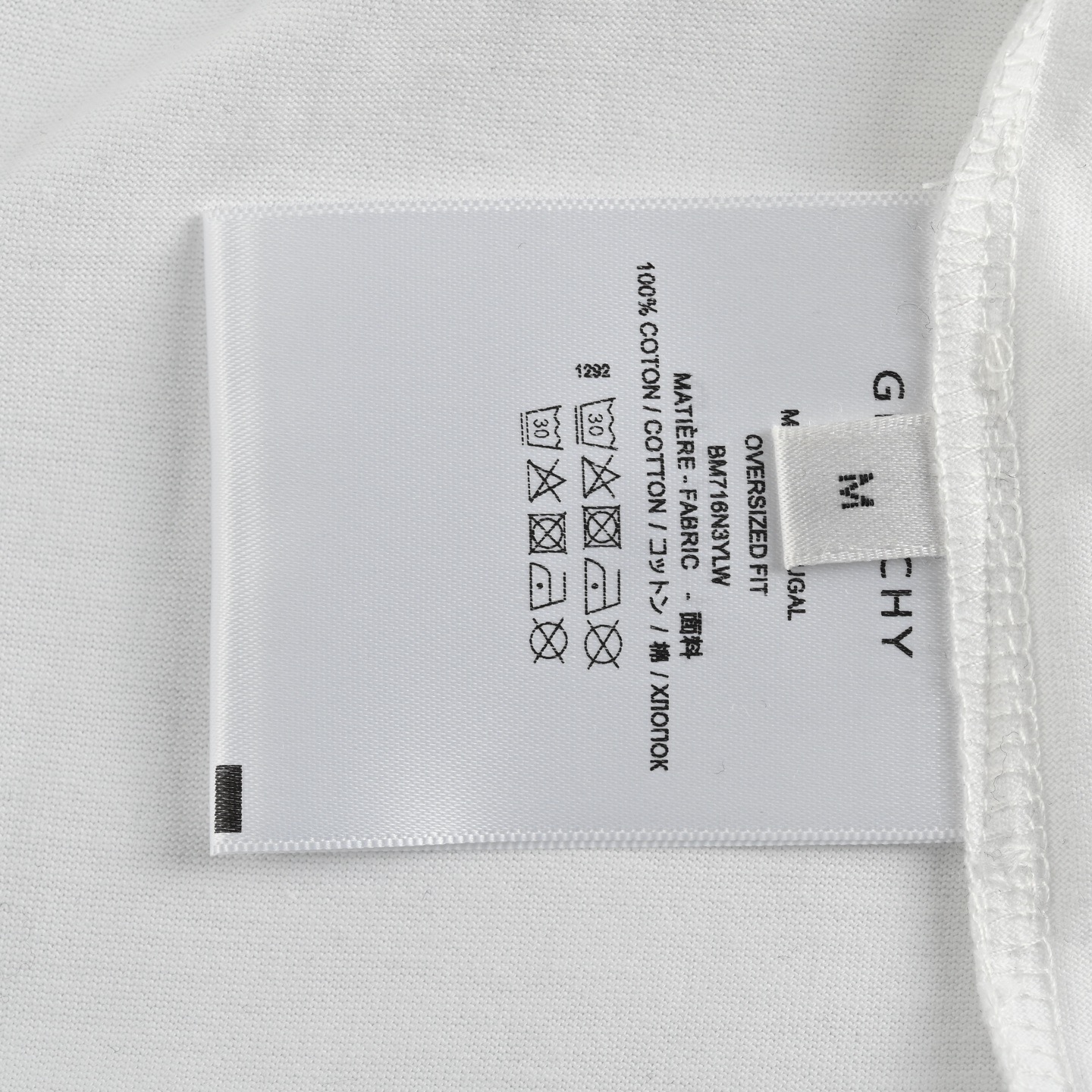 GIVENCHY/纪梵希 25ss 胸口4G明线刺绣短袖