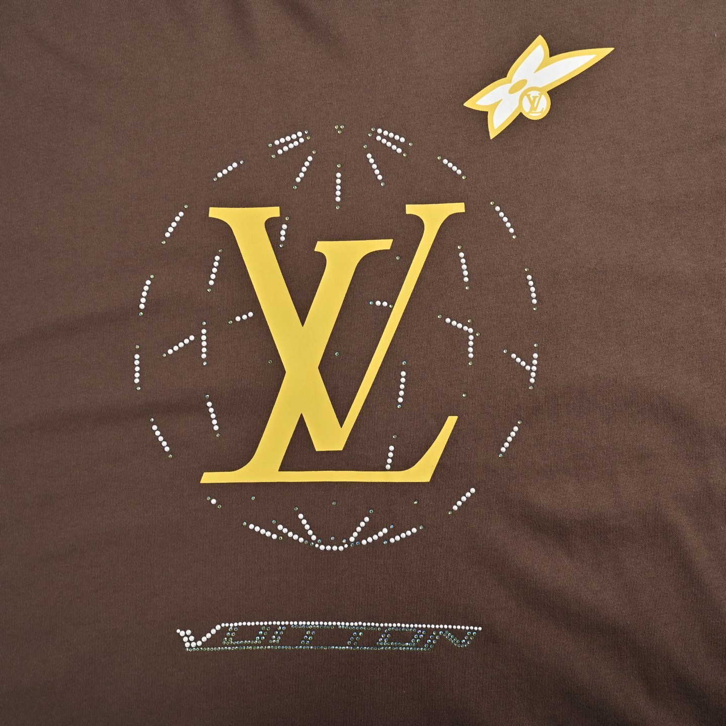 Louis Vuitton/路易威登 25ss 烫钻航线短袖