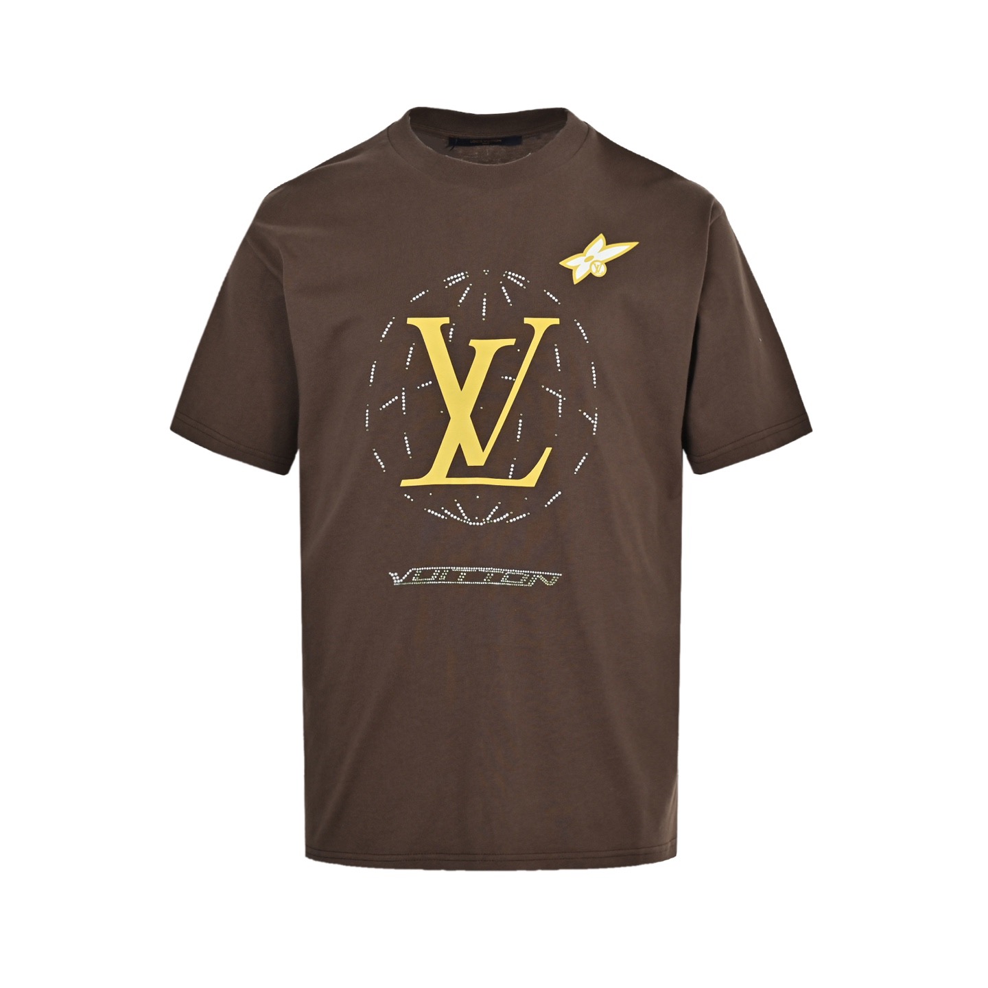 Louis Vuitton/路易威登 25ss 烫钻航线短袖