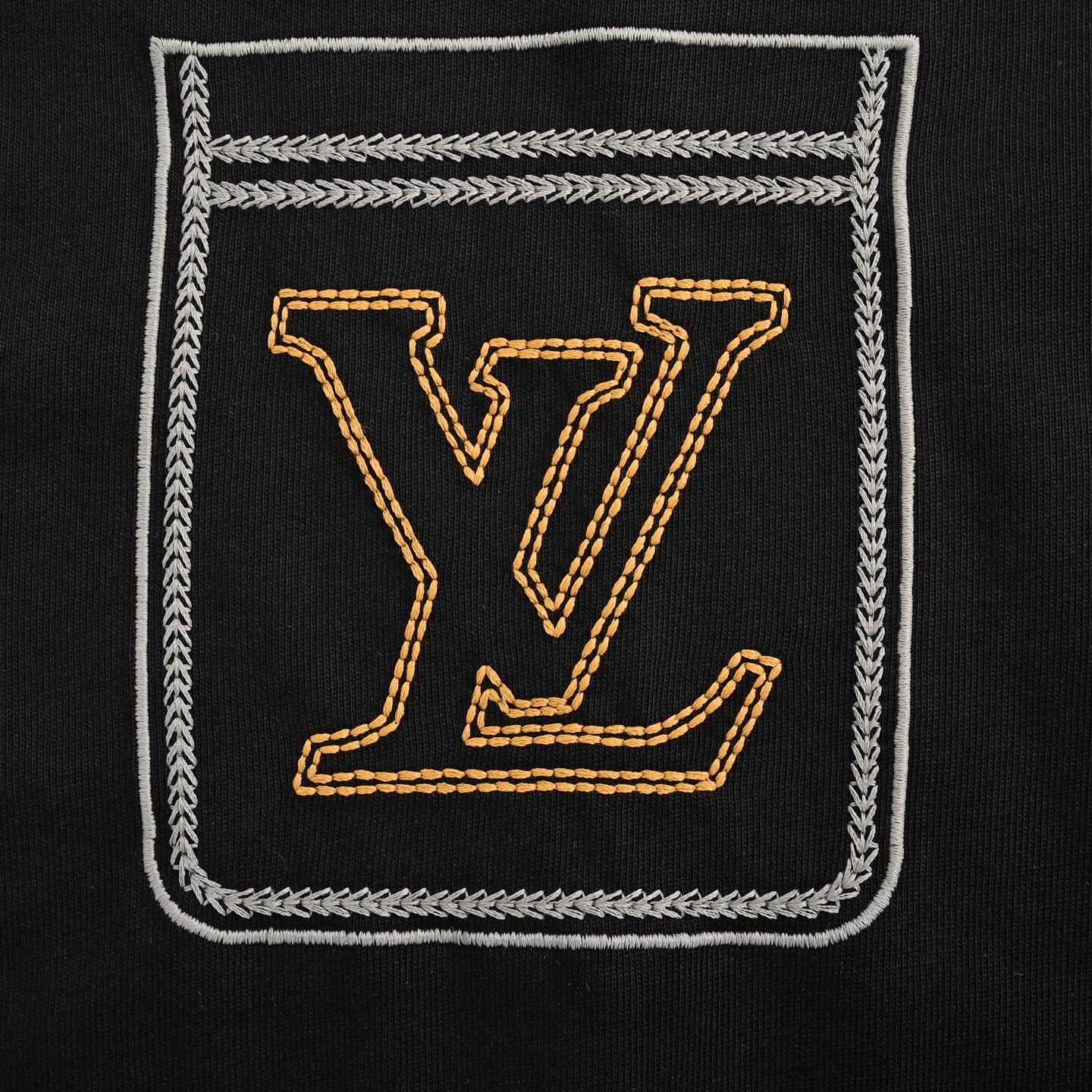 Louis Vuitton/路易威登 25ss 线条假口袋刺绣短袖