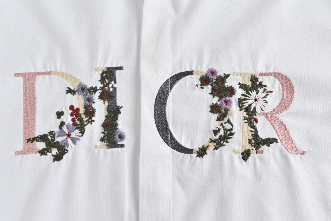 Dior/迪奥 23Fw 渐变花卉刺绣衬衫