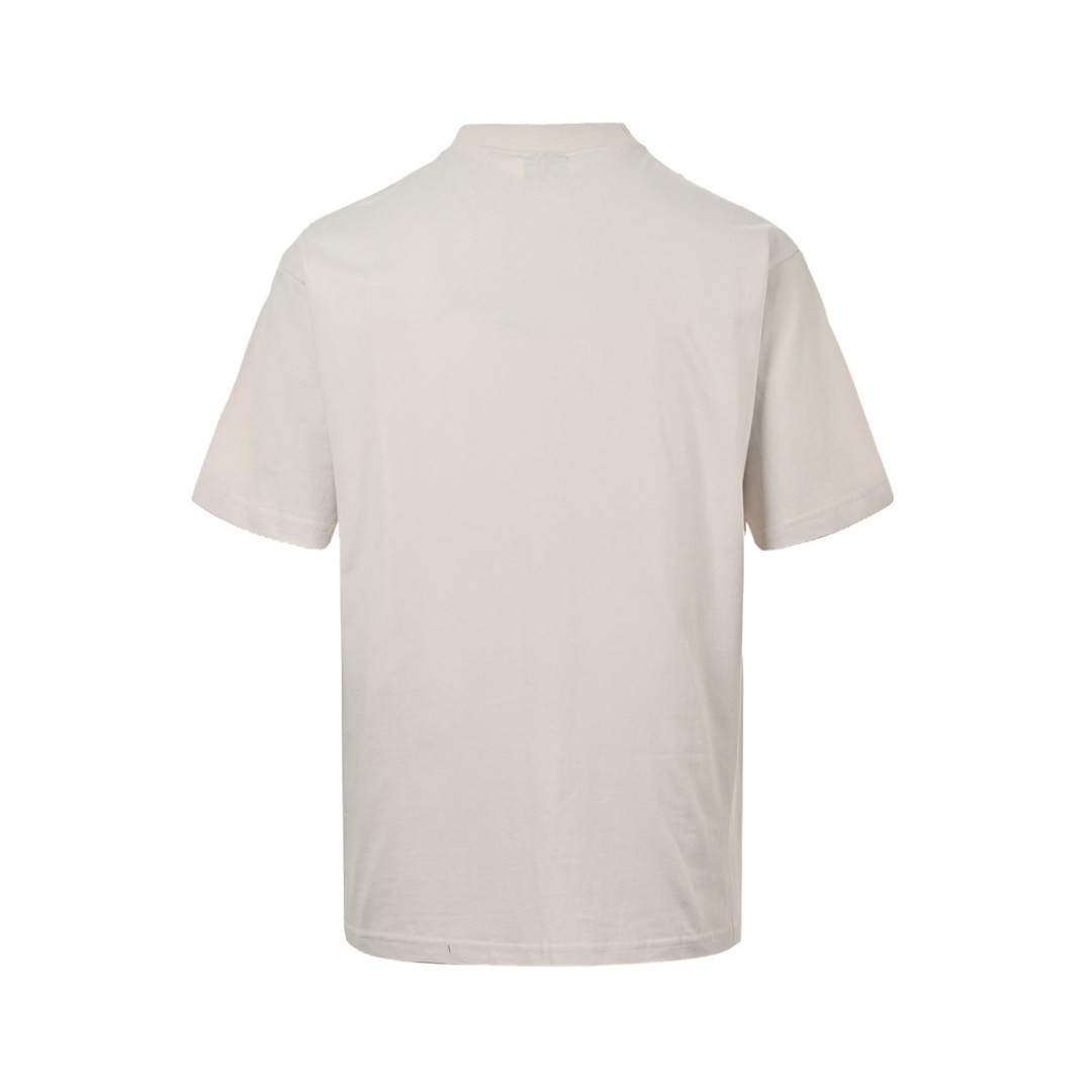 Balenciaga/巴黎世家 24ss 双B泥染梵文字母做旧短袖