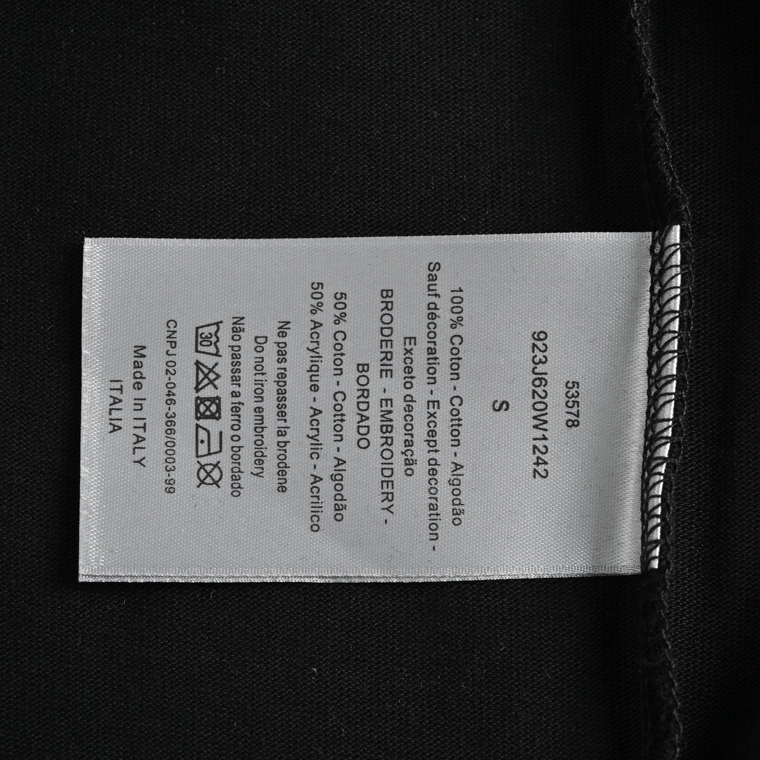 Dior /迪奥 23ss 刺绣银标logo短袖