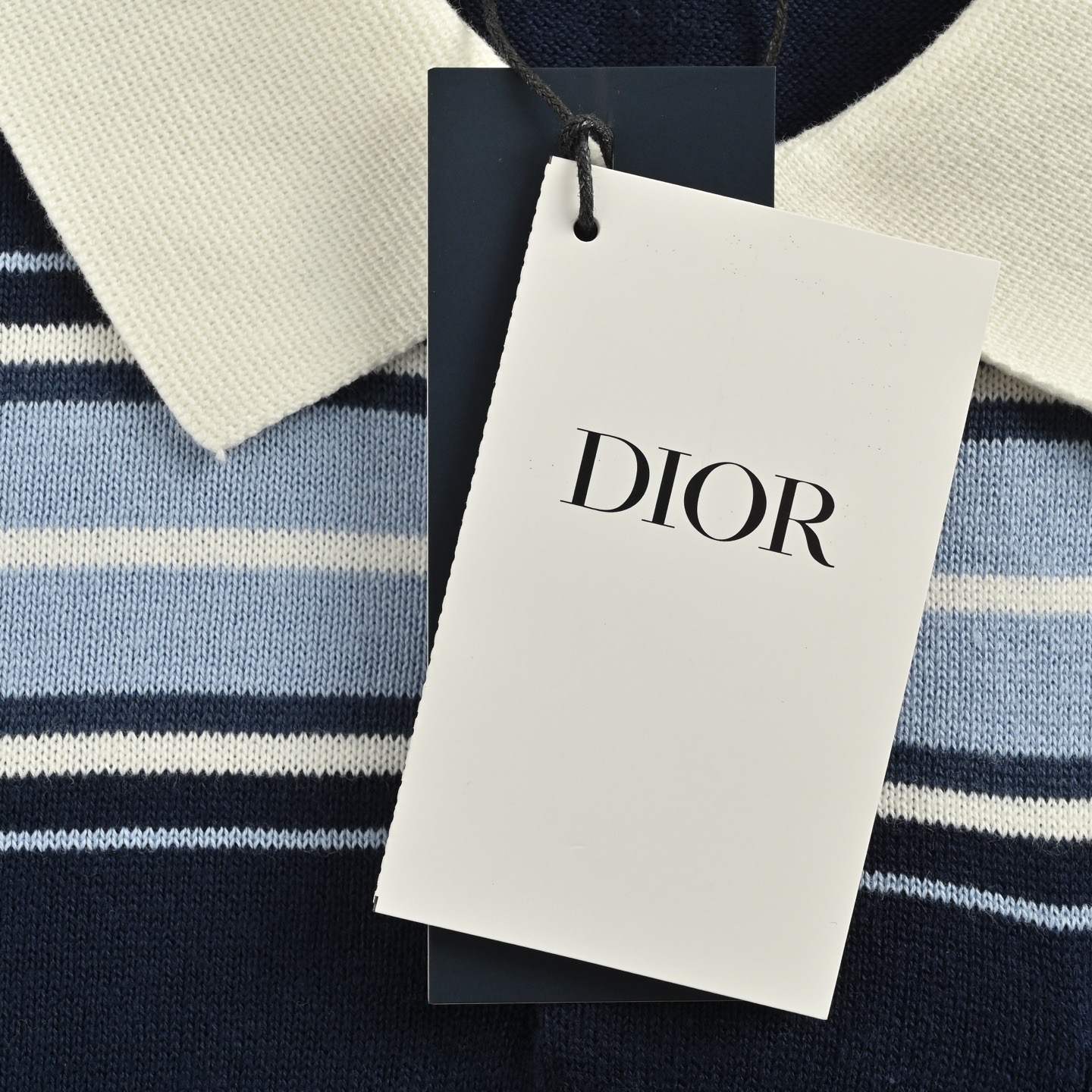 Dior/迪奥 25ss 铃兰花刺绣条纹针织Polo短袖-Chinese UA Cheap High Quatity Brand Clothes Bags handbags Sneakers wholesale wholesaler seller from China Factory suppliers Fashion Clothing Shoes best Quality Beautiful Price Dior/迪奥 25ss 铃兰花刺绣条纹针织Polo短袖
