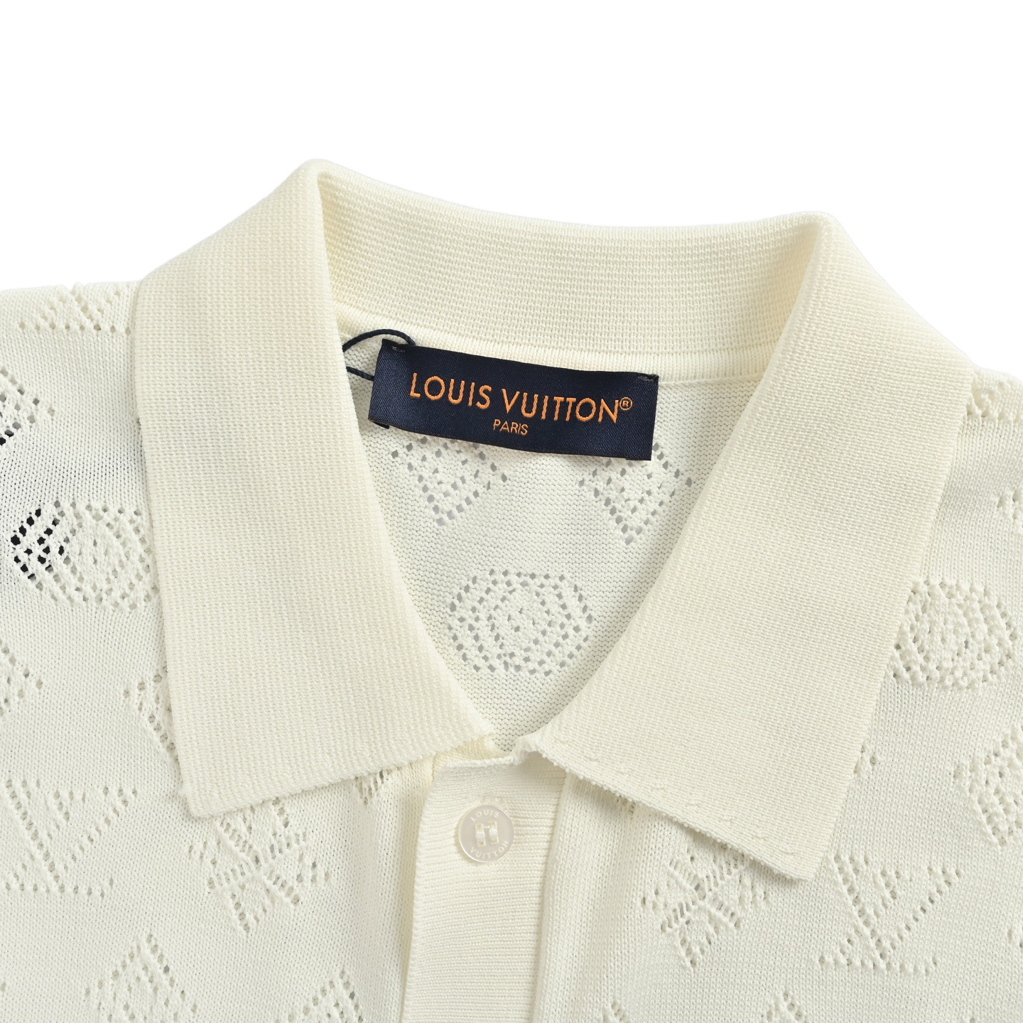 Louis Vuitton/路易威登 25ss 镂空老花提花针织衬衫-Chinese UA Cheap High Quatity Brand Clothes Bags handbags Sneakers wholesale wholesaler seller from China Factory suppliers Fashion Clothing Shoes best Quality Beautiful Price Louis Vuitton/路易威登 25ss 镂空老花提花针织衬衫