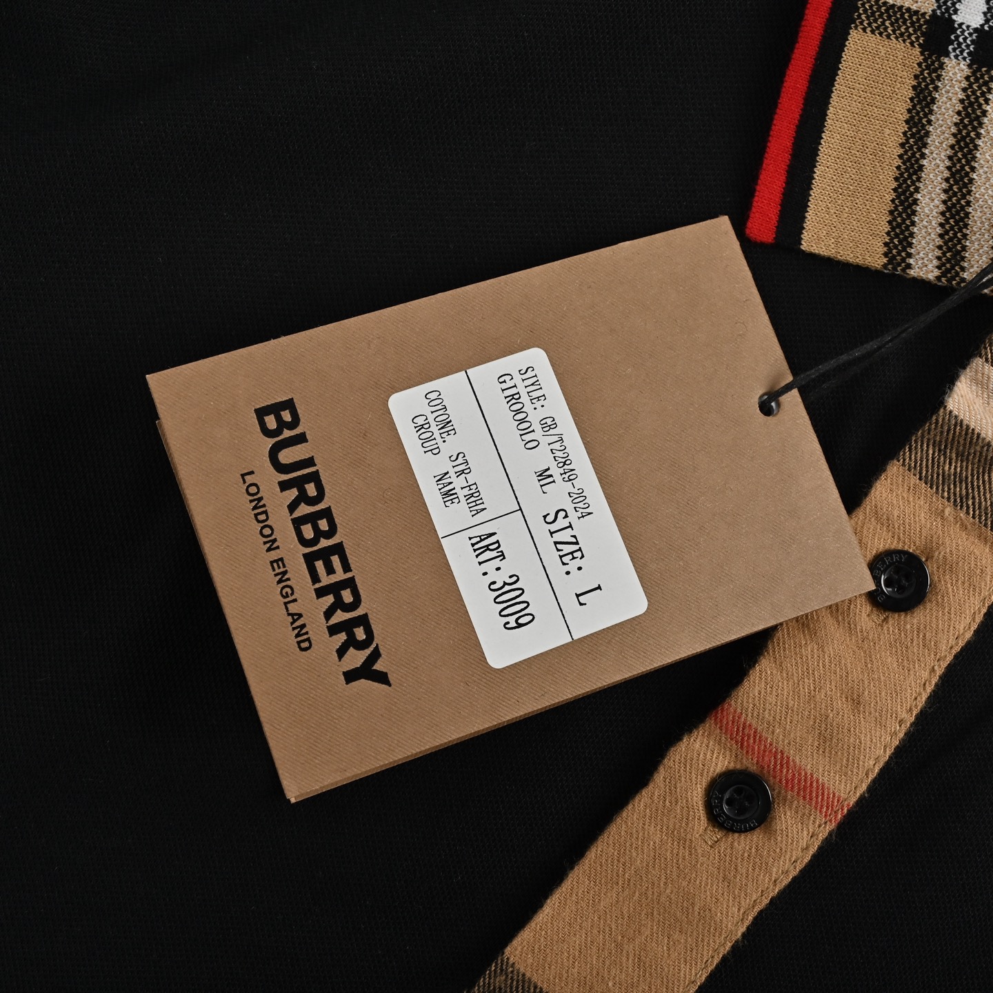 Burberry/巴宝莉 格纹领Polo短袖-Chinese UA Cheap High Quatity Brand Clothes Bags handbags Sneakers wholesale wholesaler seller from China Factory suppliers Fashion Clothing Shoes best Quality Beautiful Price Burberry/巴宝莉 格纹领Polo短袖