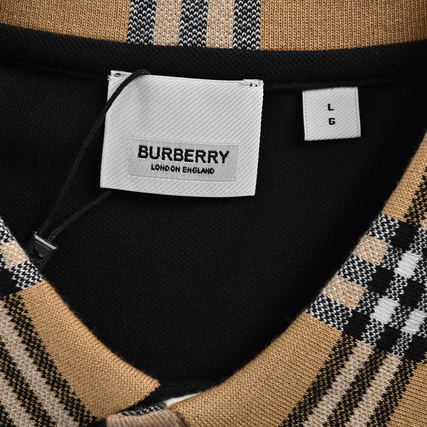 Burberry/巴宝莉 格纹领Polo短袖-Chinese UA Cheap High Quatity Brand Clothes Bags handbags Sneakers wholesale wholesaler seller from China Factory suppliers Fashion Clothing Shoes best Quality Beautiful Price Burberry/巴宝莉 格纹领Polo短袖